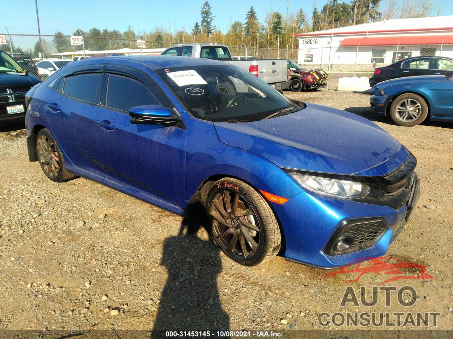 HONDA CIVIC HATCHBACK 2018 - SHHFK7H56JU405147