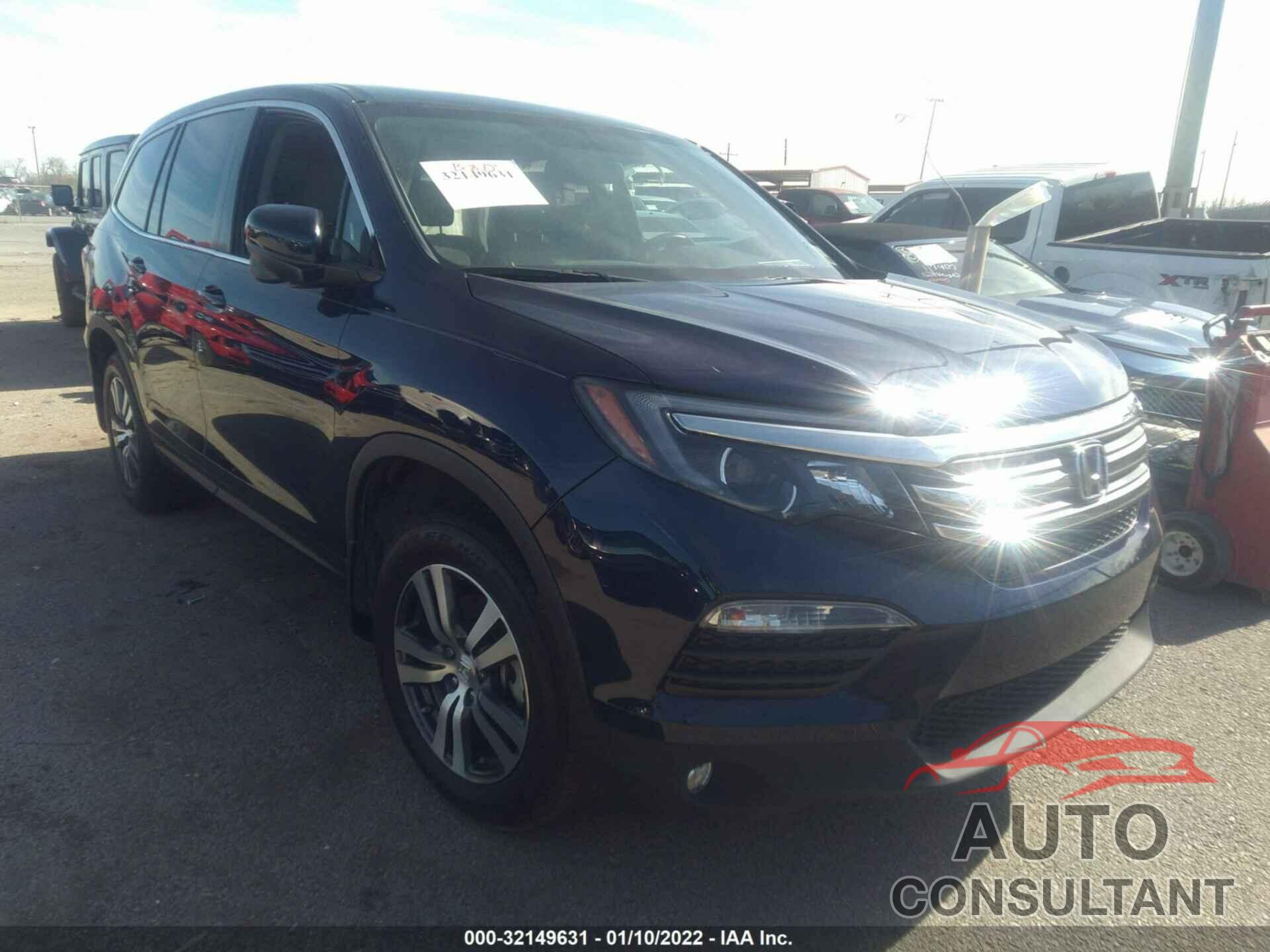 HONDA PILOT 2017 - 5FNYF5H51HB044696