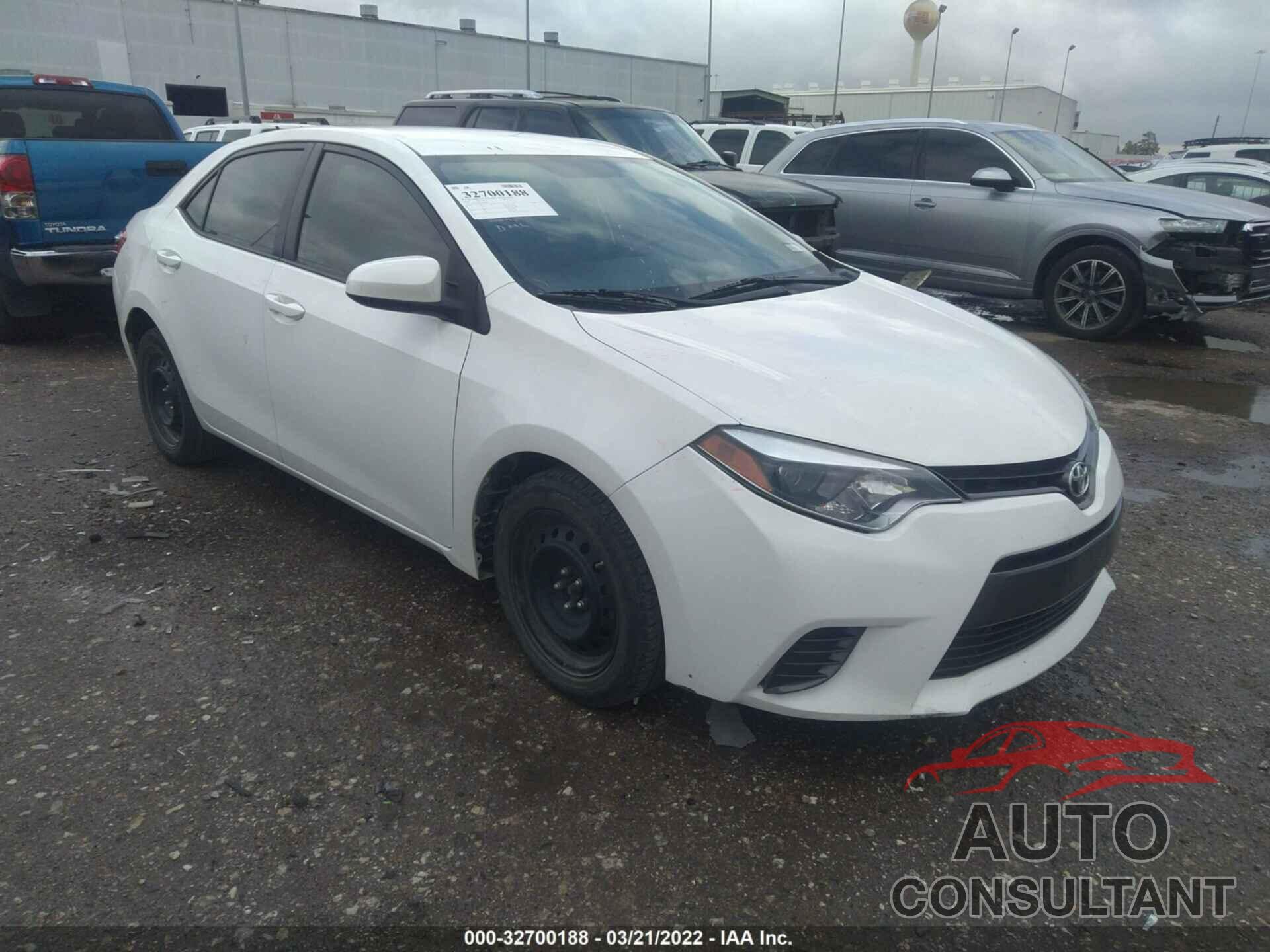 TOYOTA COROLLA 2016 - 5YFBURHE0GP408371