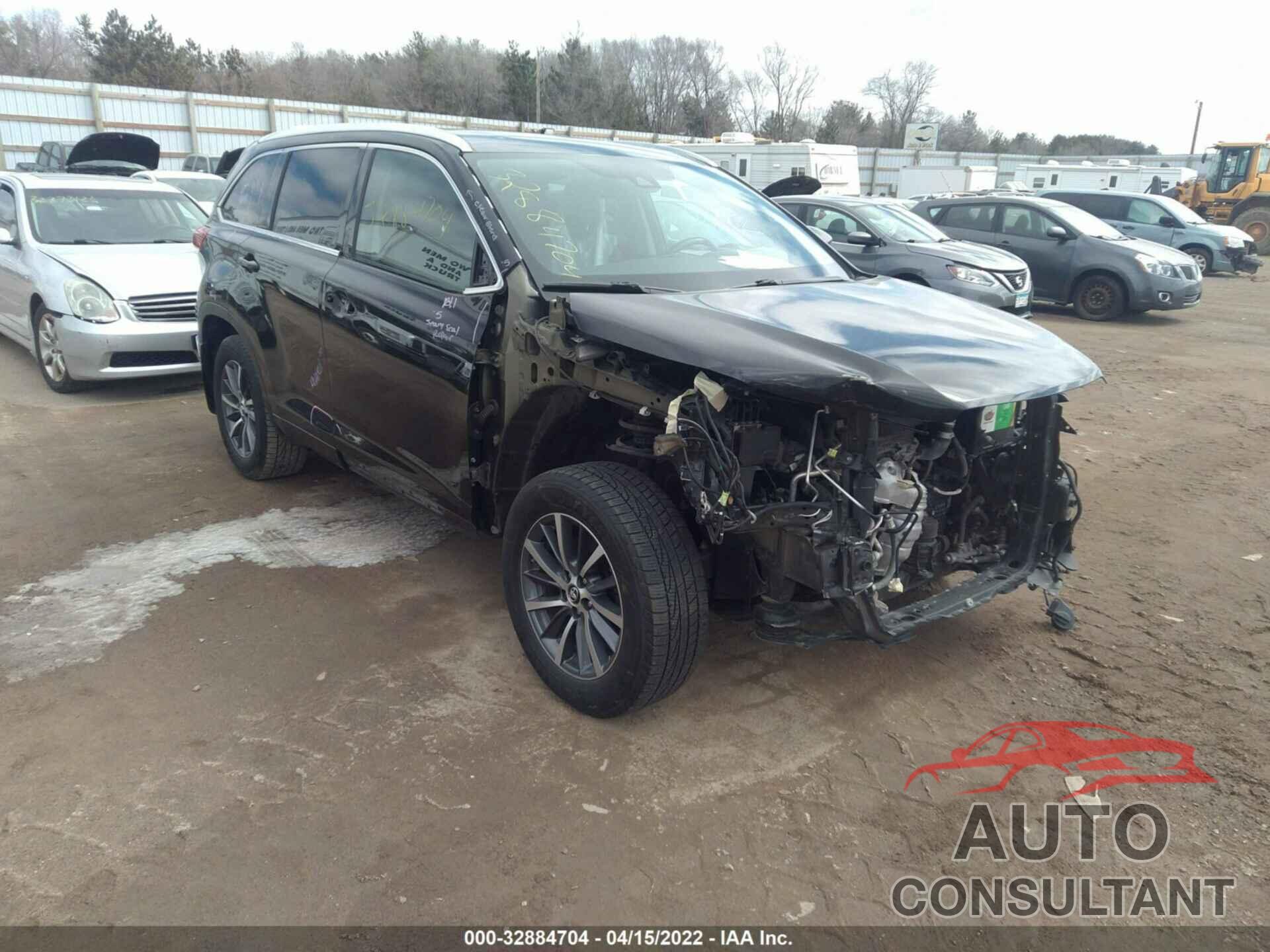 TOYOTA HIGHLANDER 2017 - 5TDJZRFH7HS397291
