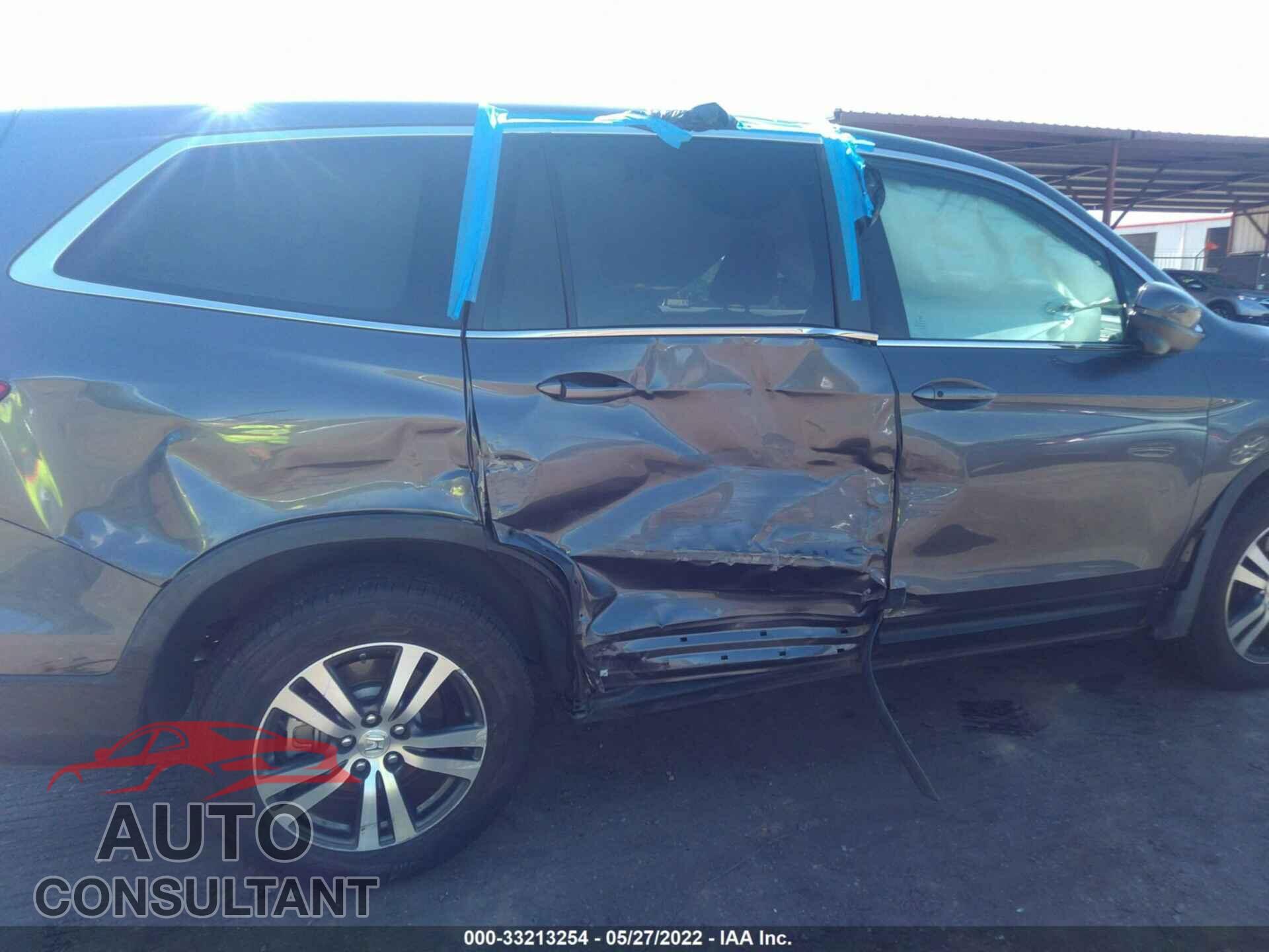 HONDA PILOT 2017 - 5FNYF5H52HB044934