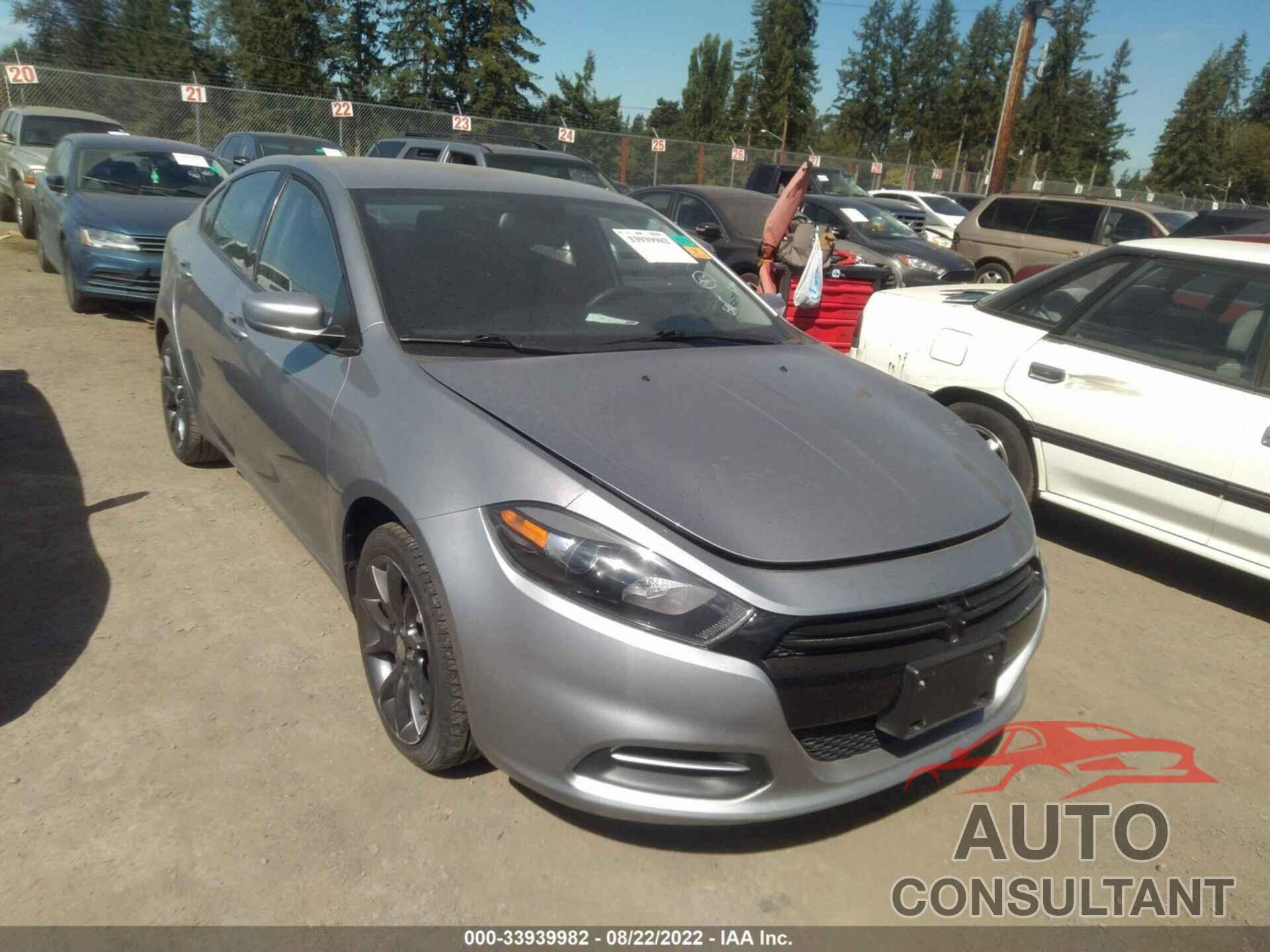 DODGE DART 2016 - 1C3CDFAA7GD607161