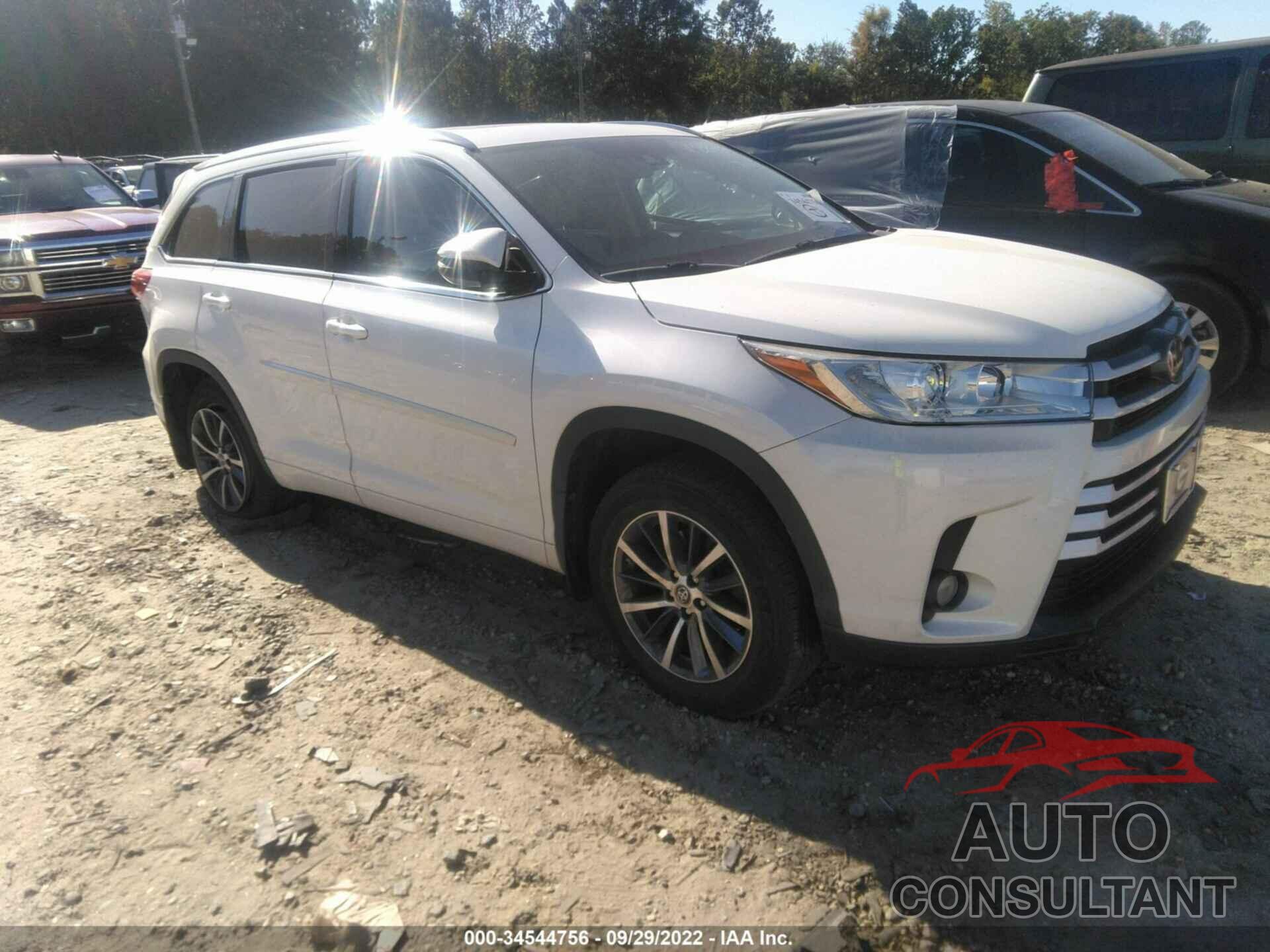 TOYOTA HIGHLANDER 2017 - 5TDJZRFHXHS372837