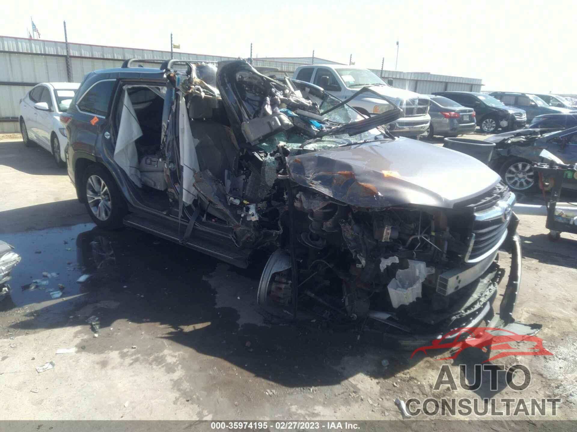 TOYOTA HIGHLANDER 2015 - 5TDJKRFH8FS192063