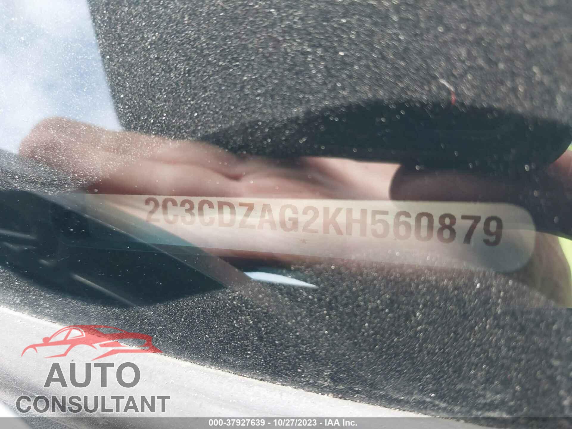 DODGE CHALLENGER 2019 - 2C3CDZAG2KH560879