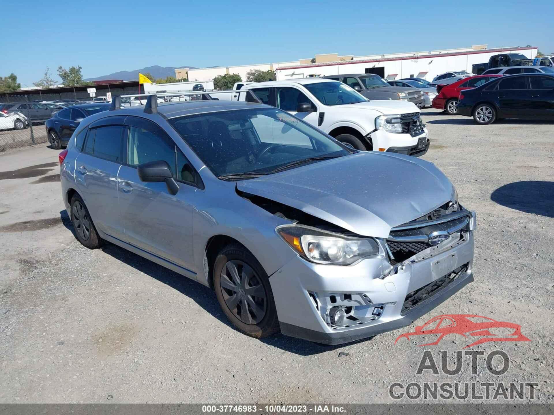 SUBARU IMPREZA WAGON 2016 - JF1GPAA6XG8246882