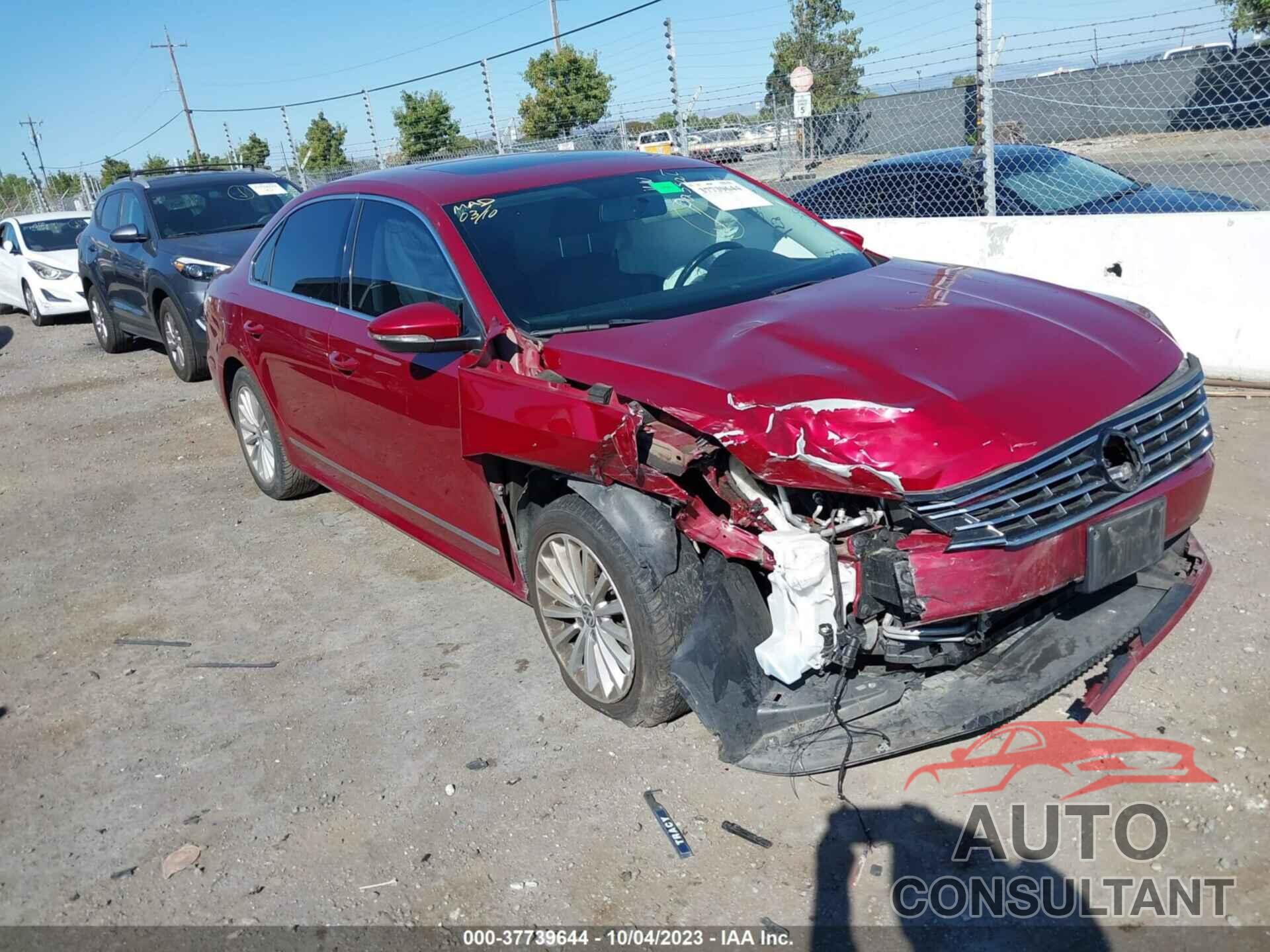 VOLKSWAGEN PASSAT 2017 - 1VWBT7A32HC054604