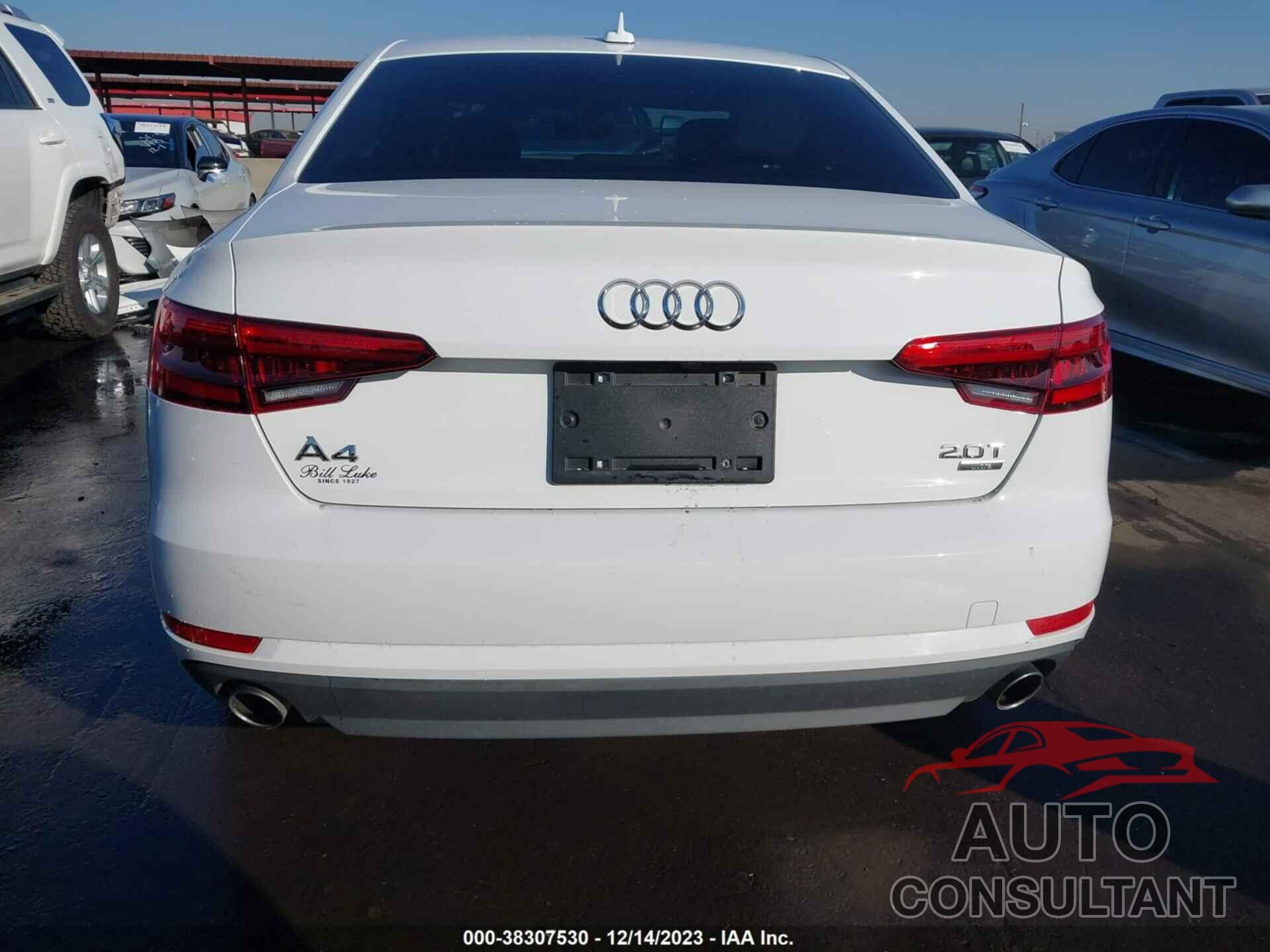 AUDI A4 2017 - WAUGMAF40HN045339