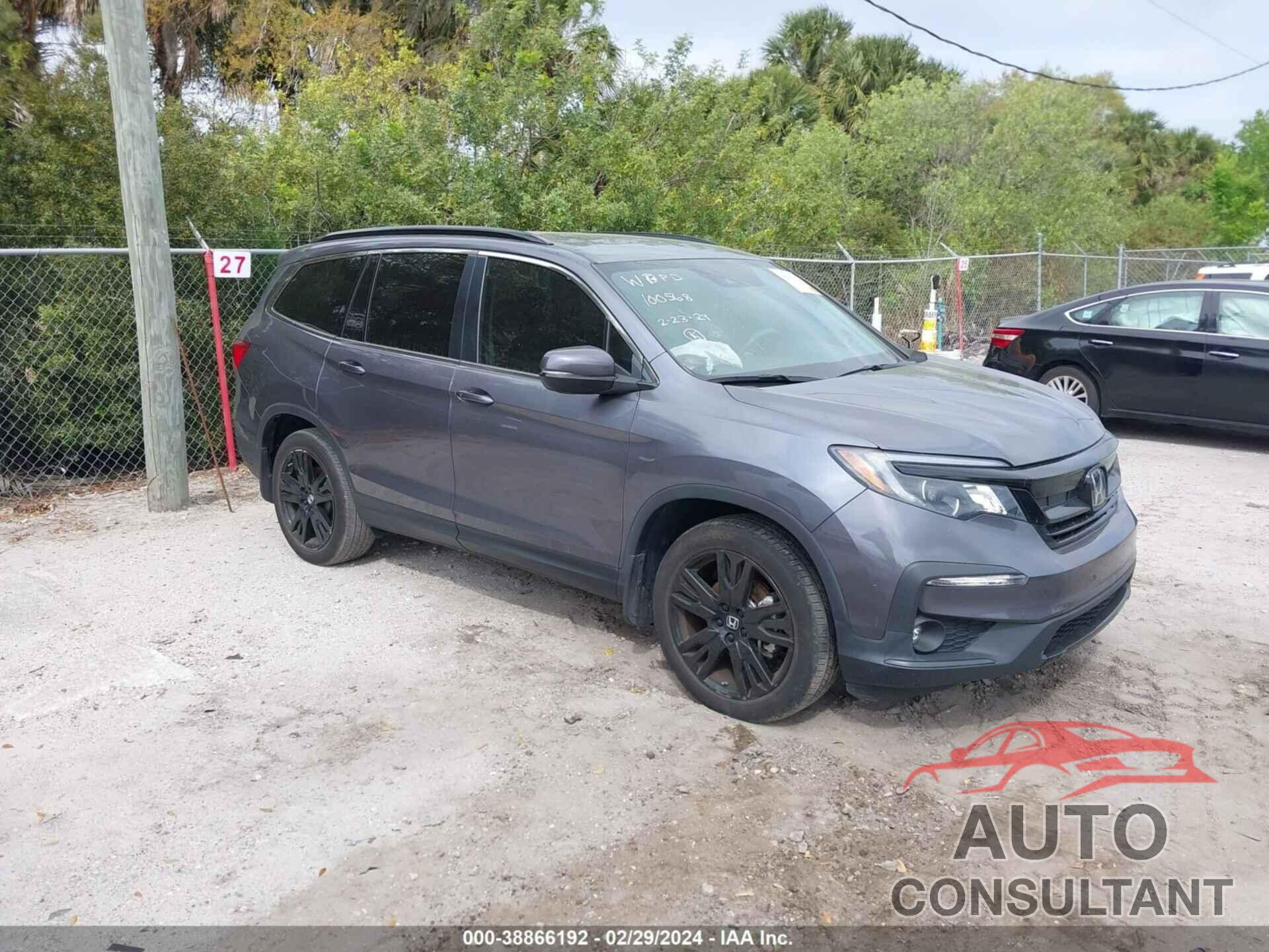 HONDA PILOT 2022 - 5FNYF5H2XNB029311