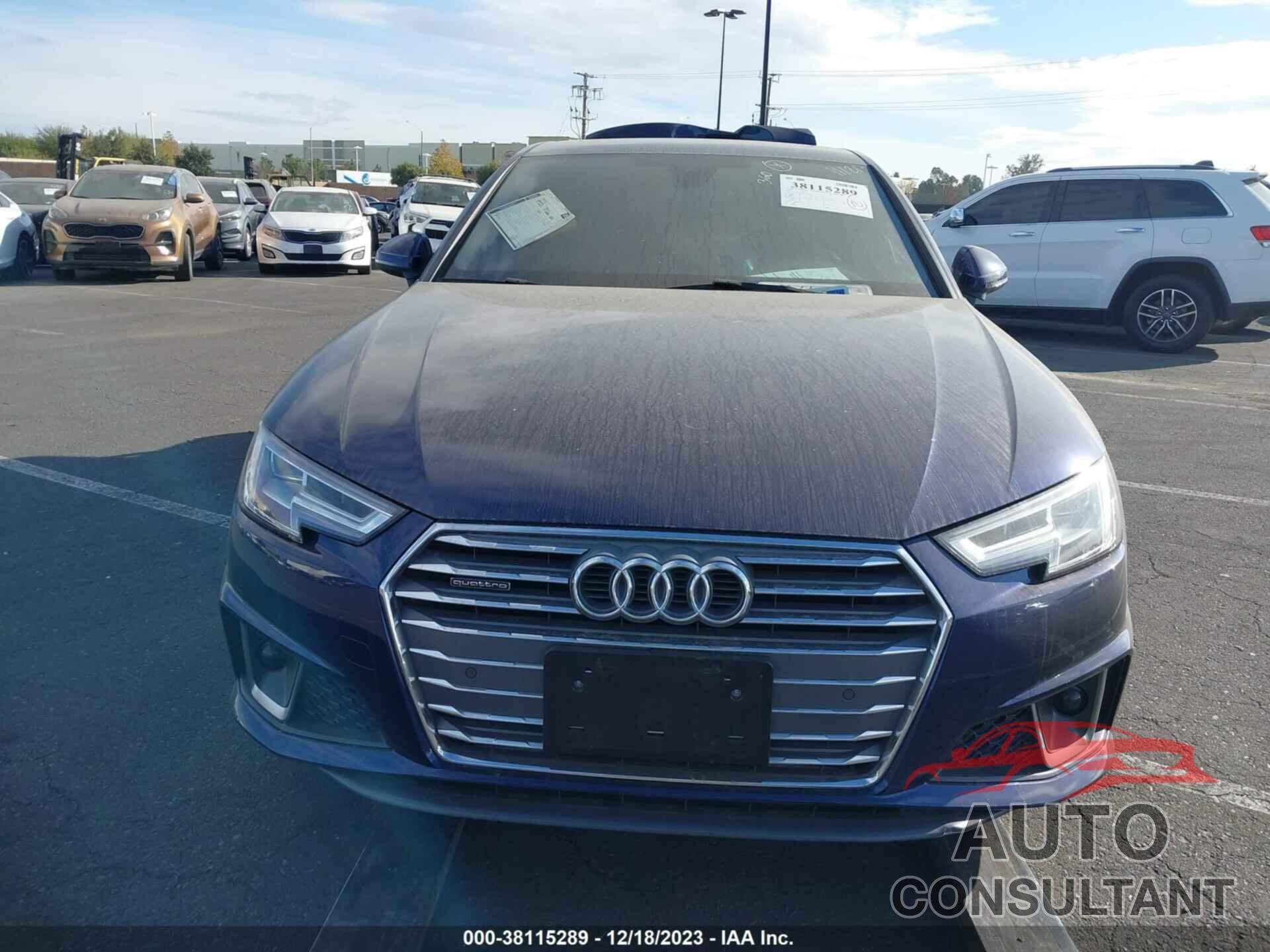 AUDI A4 2019 - WAUENAF43KN017126