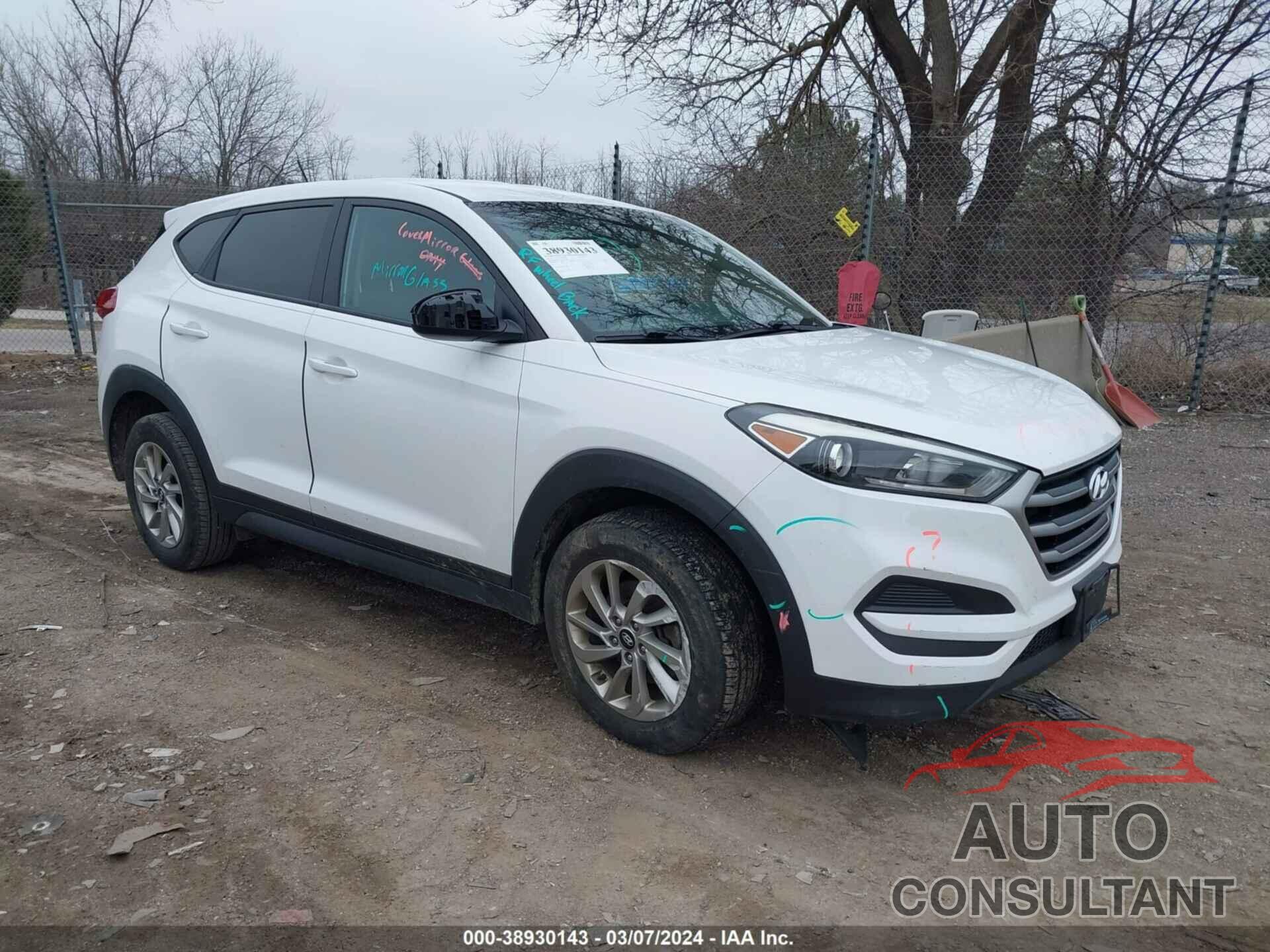 HYUNDAI TUCSON 2017 - KM8J23A4XHU313607