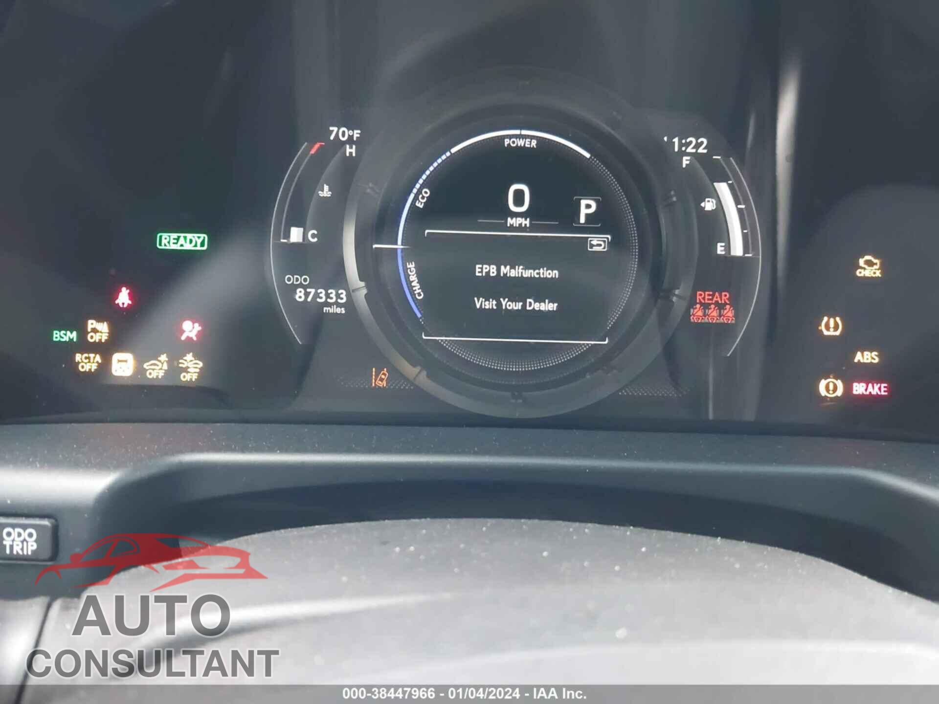 LEXUS ES 2023 - 58ABA1C16PU027873
