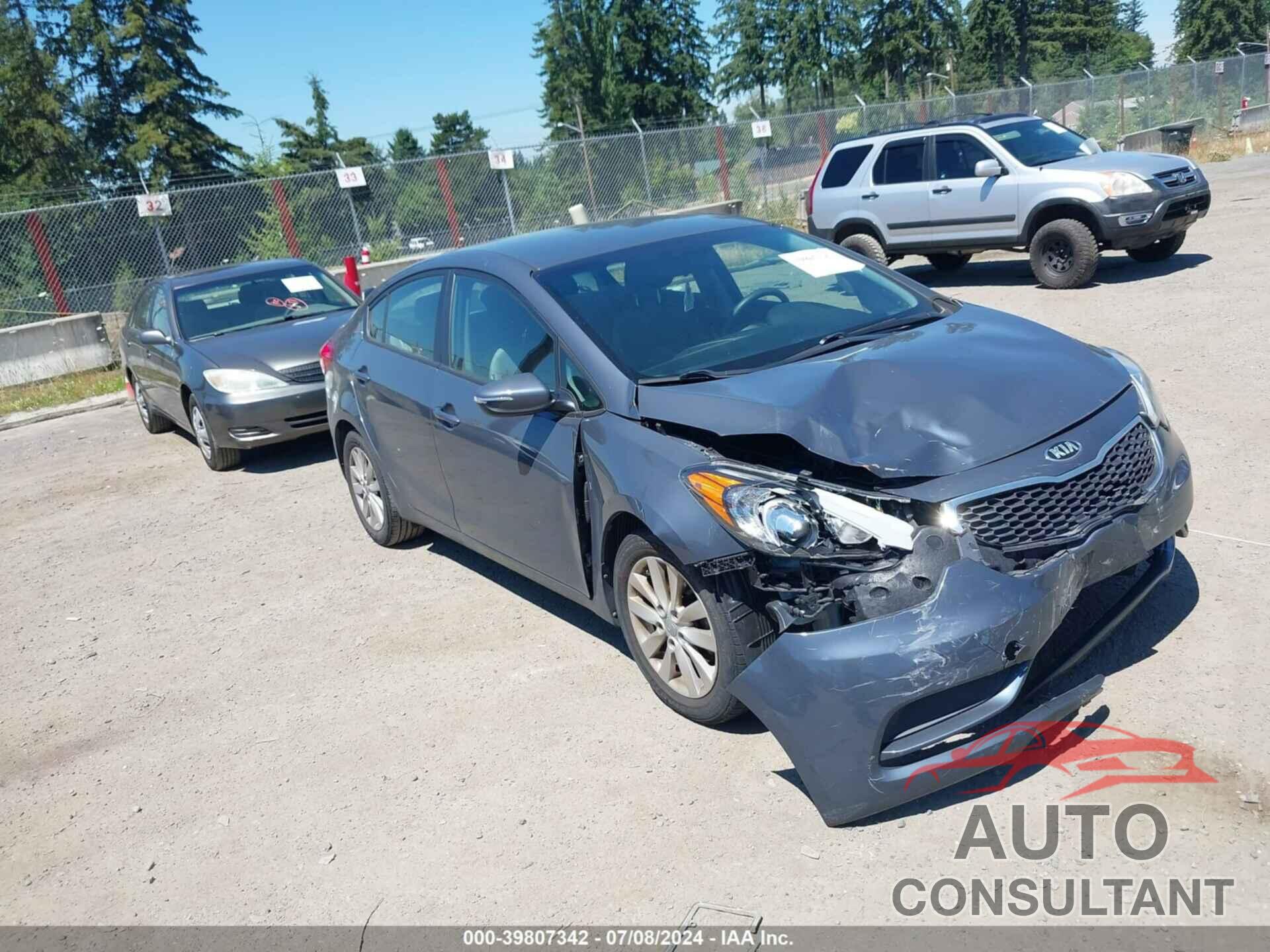 KIA FORTE 2016 - KNAFX4A69G5598339