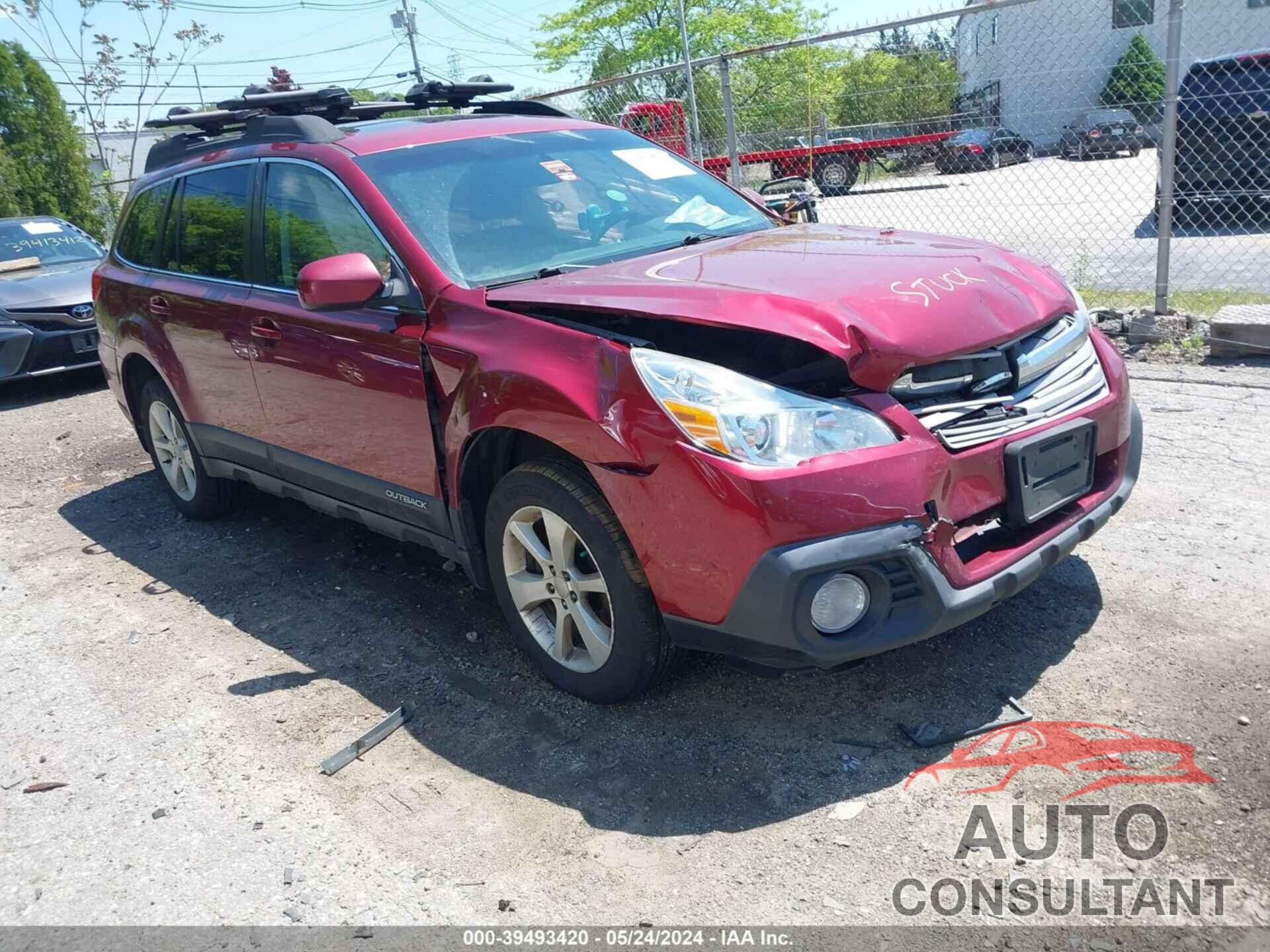 SUBARU OUTBACK 2014 - 4S4BRBDC5E3318471