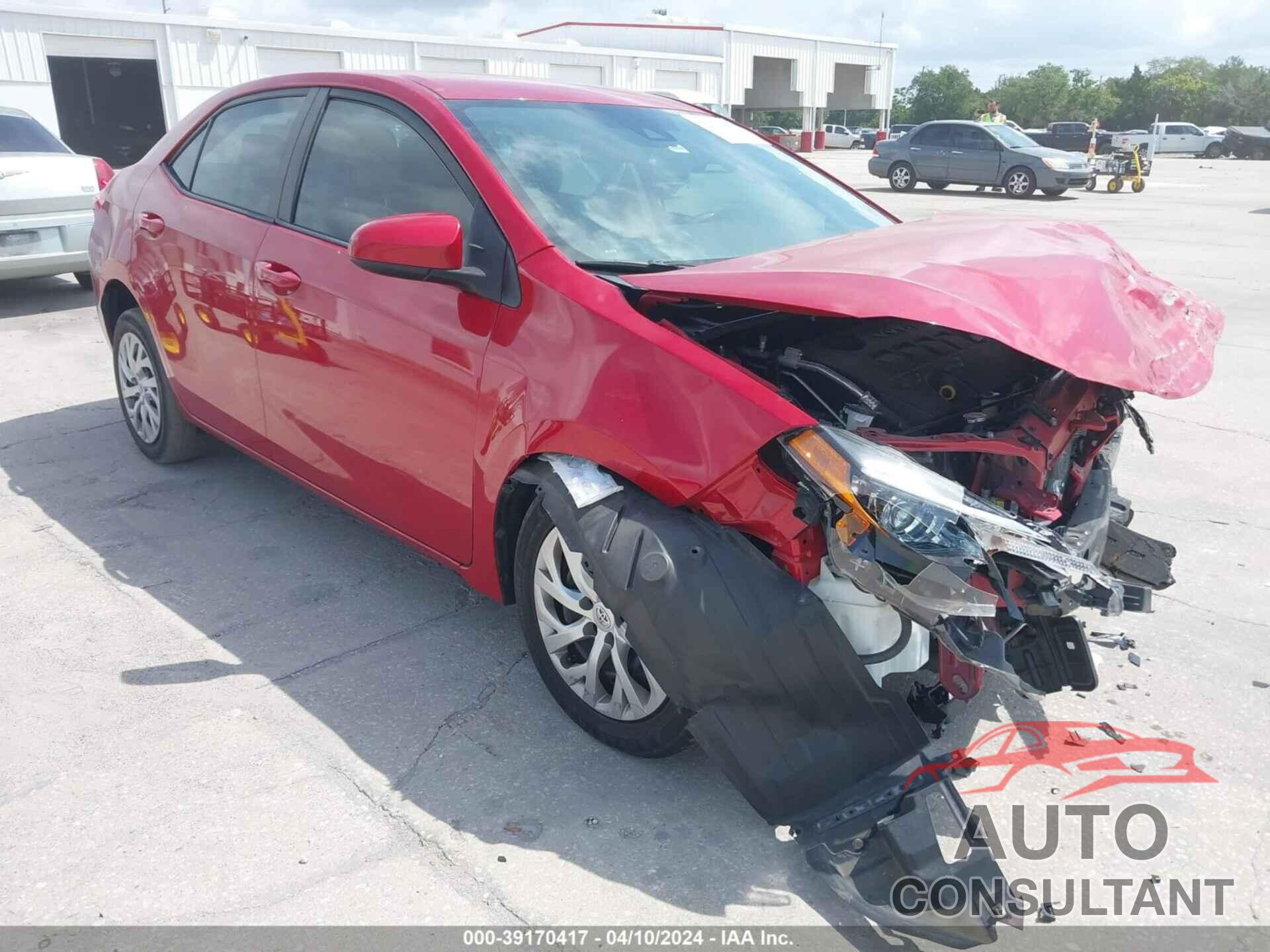 TOYOTA COROLLA 2019 - 2T1BURHE2KC212408