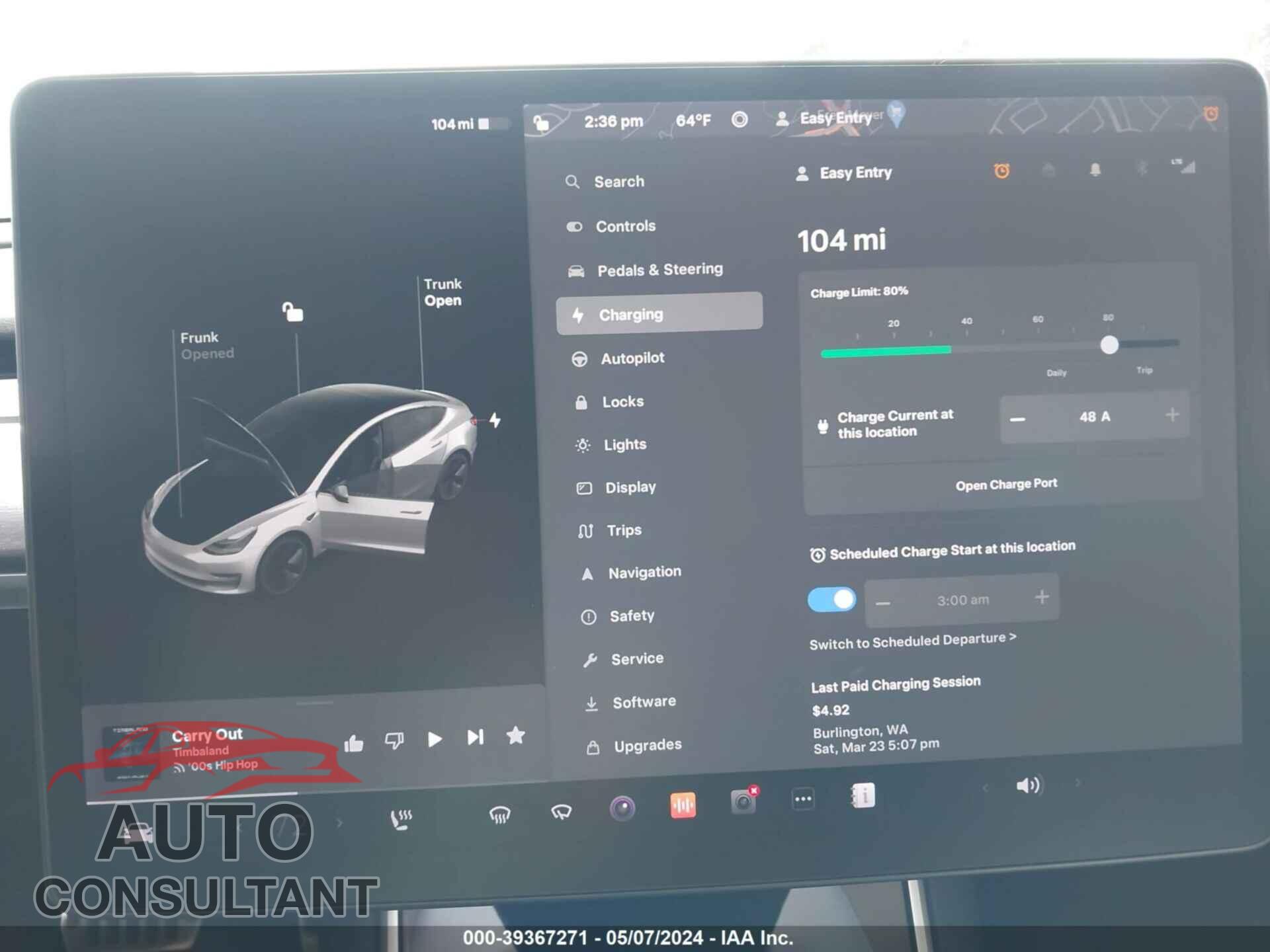 TESLA MODEL 3 2018 - 5YJ3E1EA1JF005278