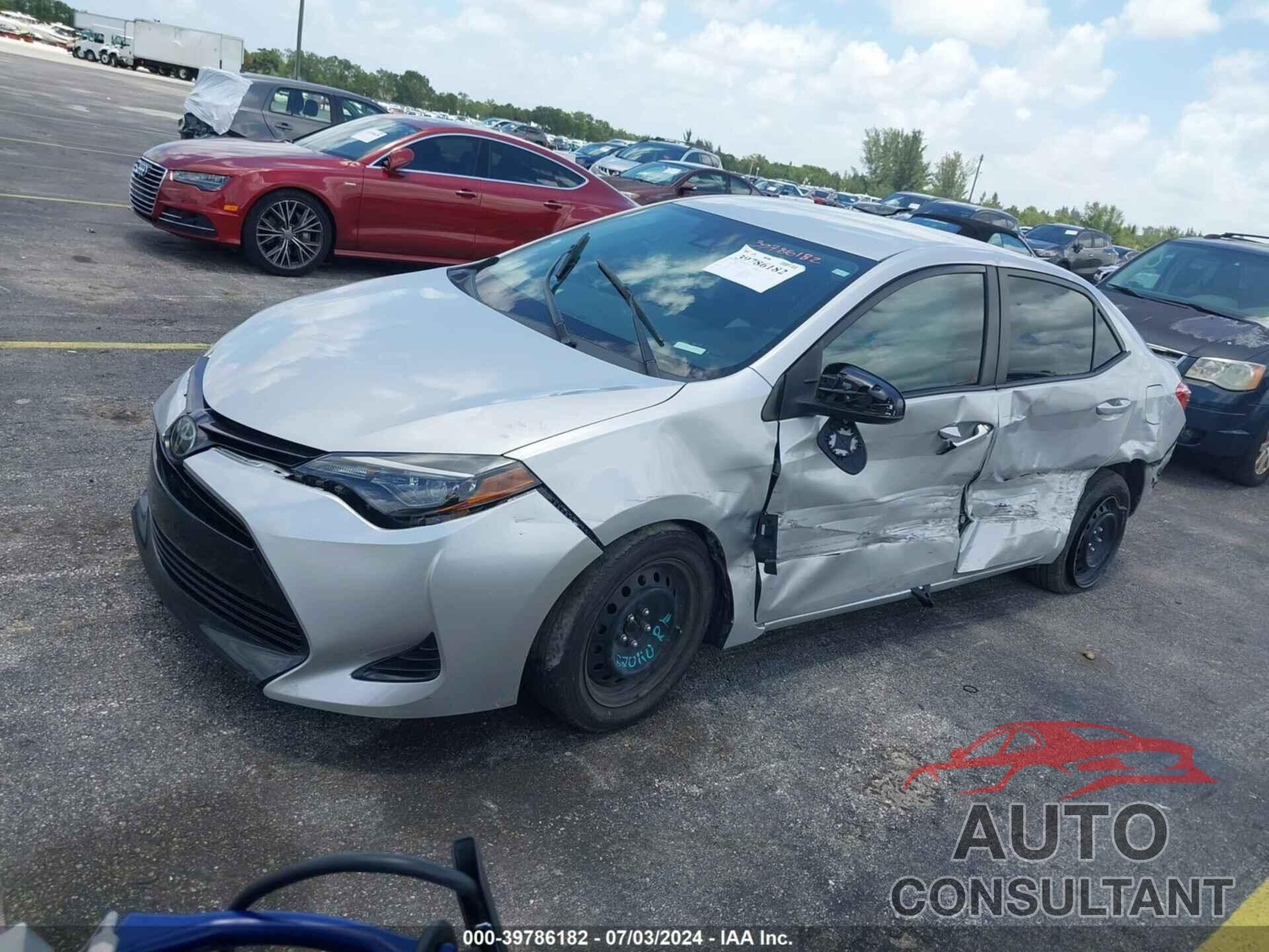 TOYOTA COROLLA 2019 - 2T1BURHE9KC222160