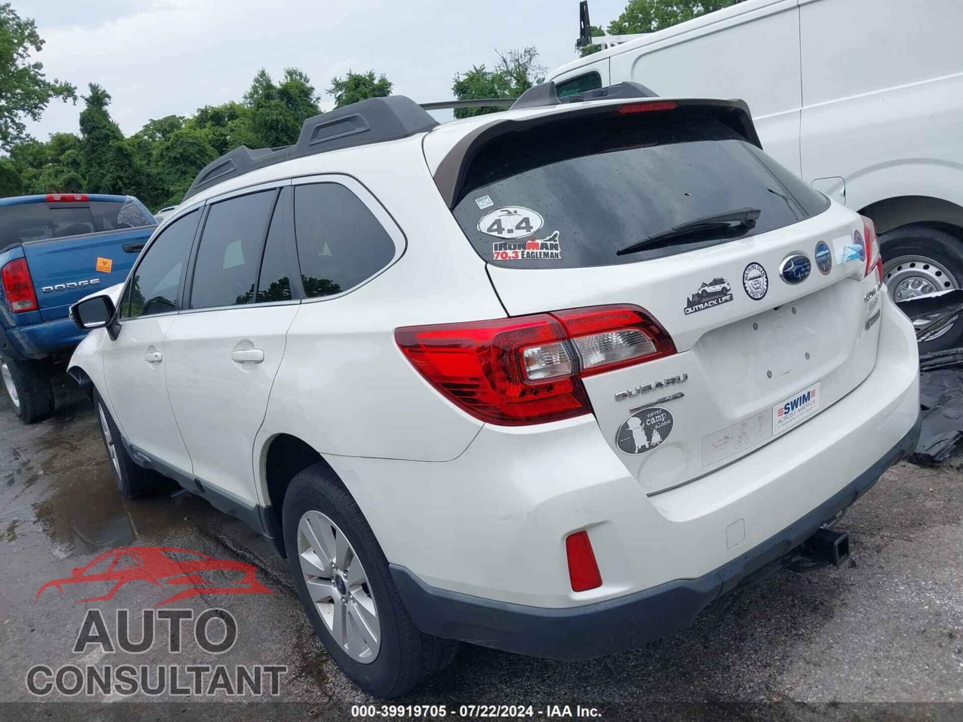 SUBARU OUTBACK 2017 - 4S4BSAFC6H3295332