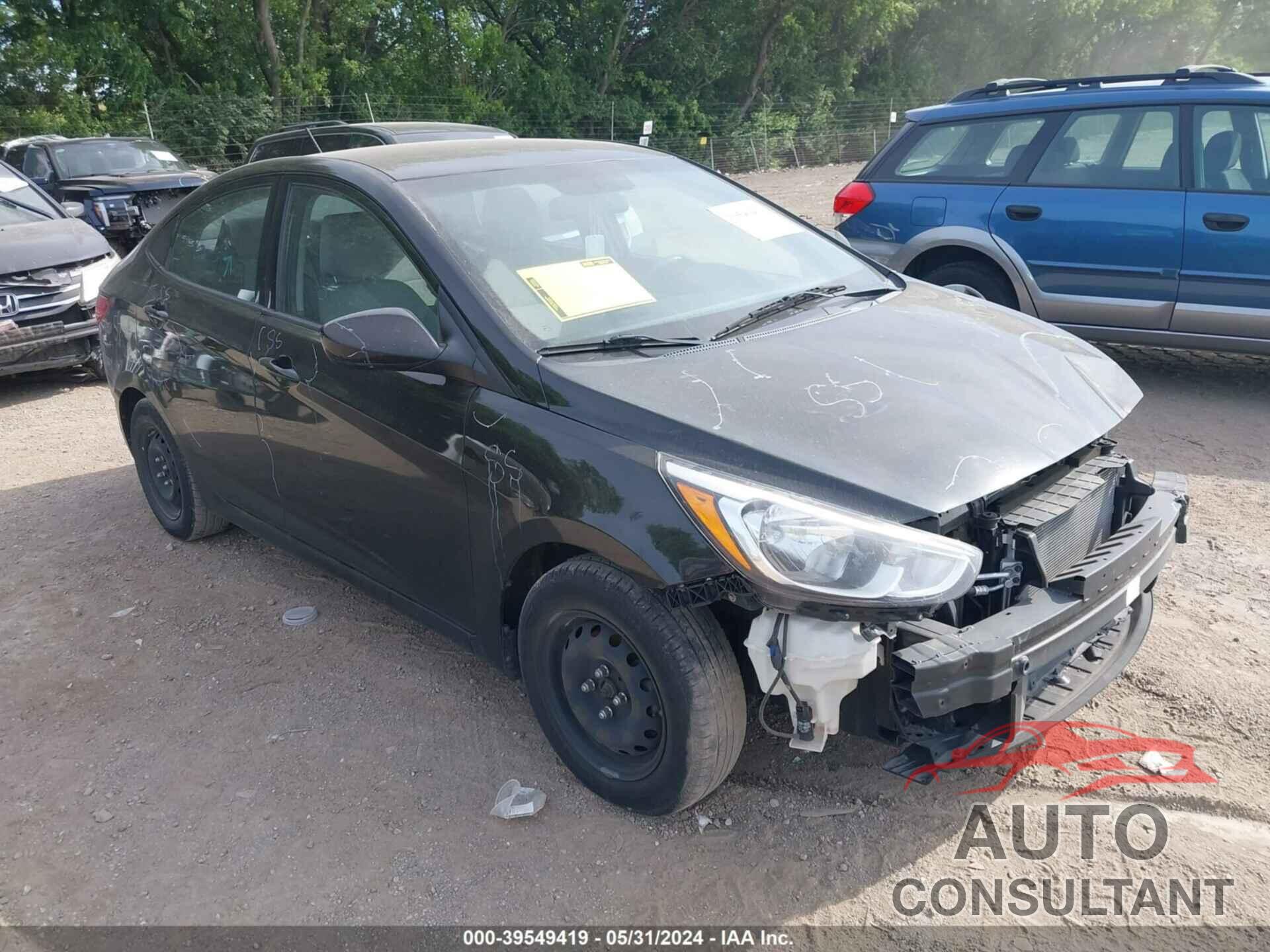 HYUNDAI ACCENT 2017 - KMHCT4AE9HU352287