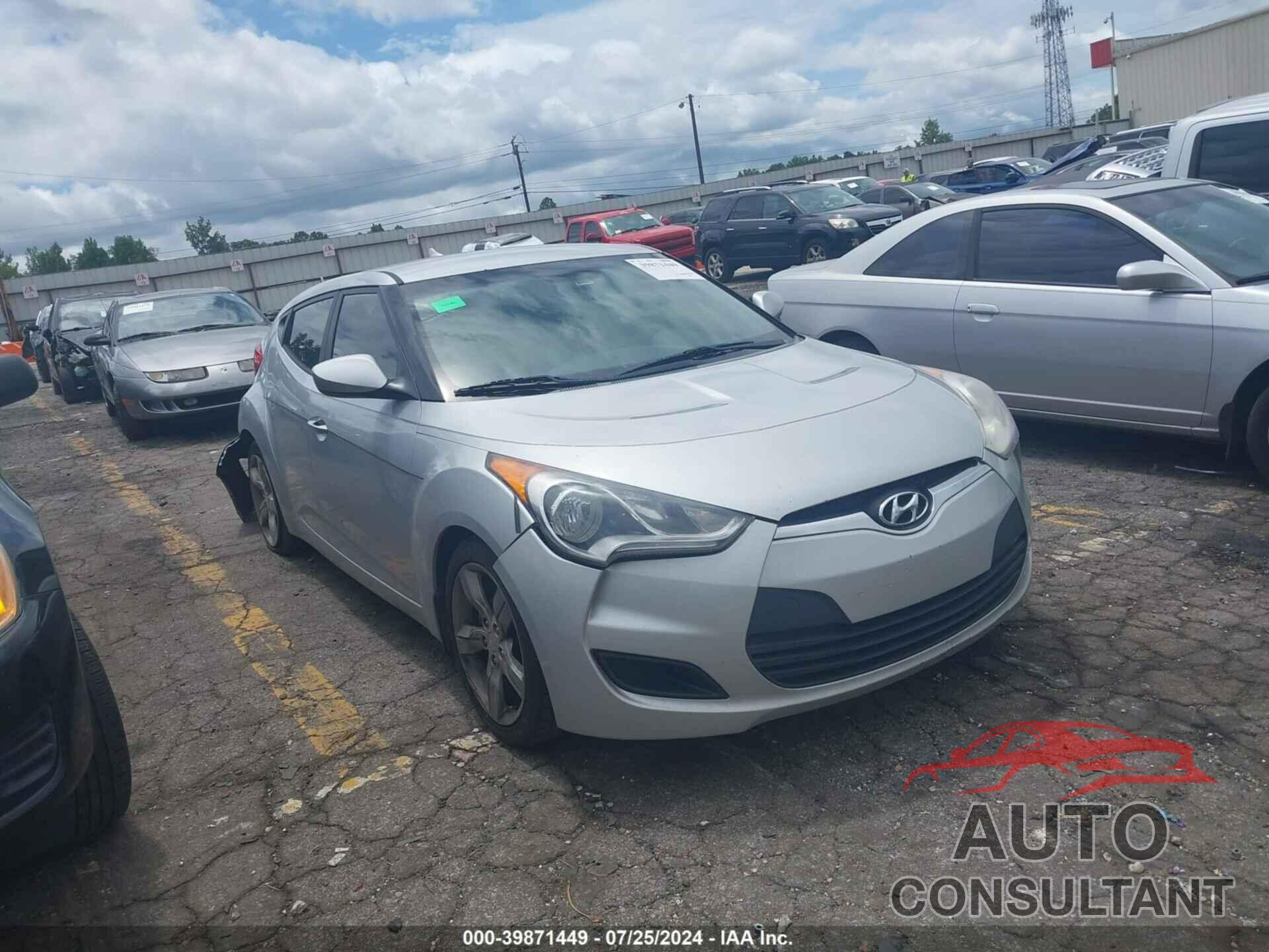 HYUNDAI VELOSTER 2012 - KMHTC6AD4CU055987