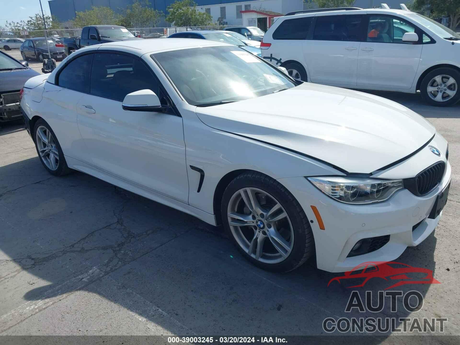 BMW 435I 2016 - WBA3T3C53G5A42303