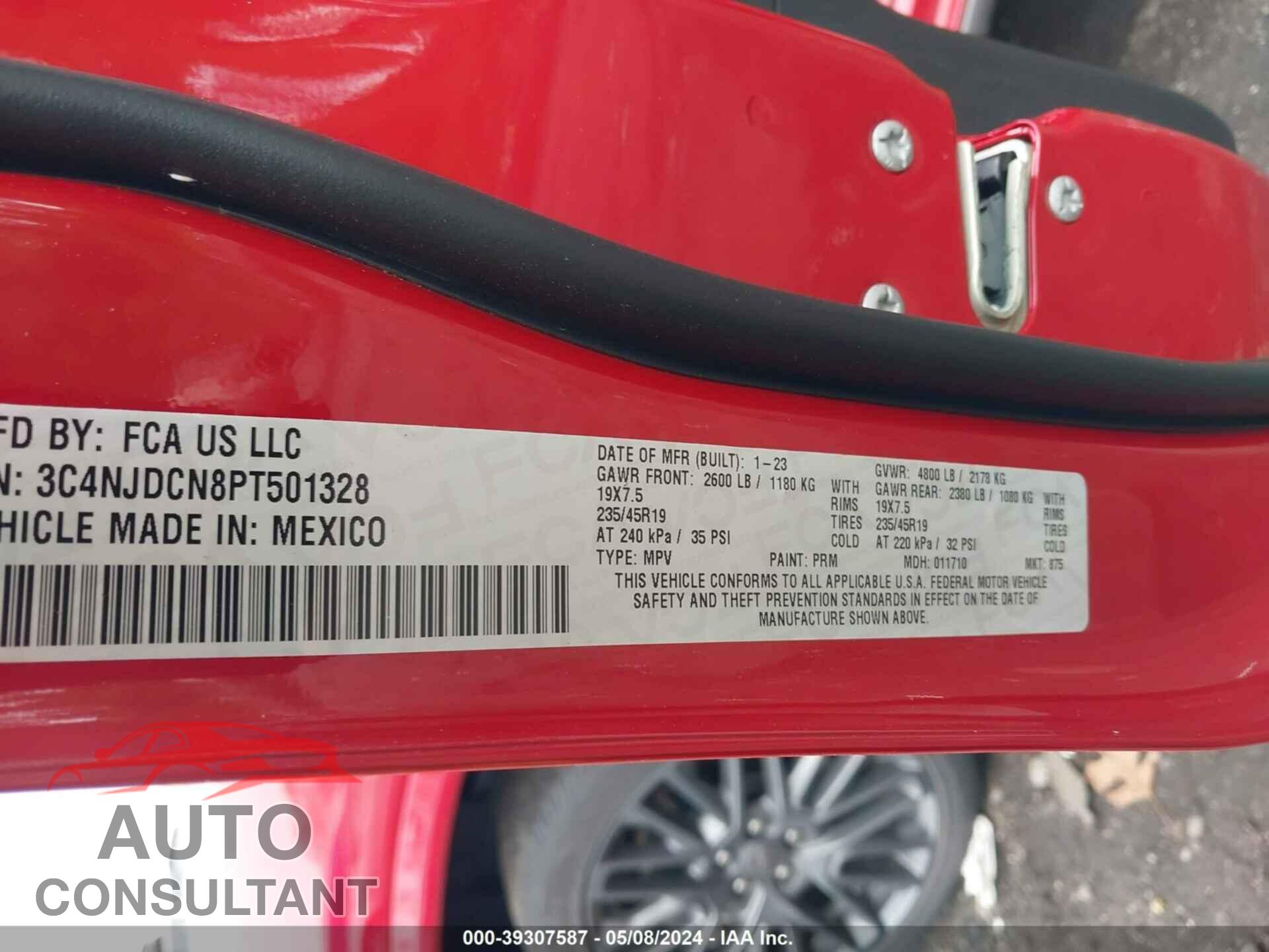 JEEP COMPASS 2023 - 3C4NJDCN8PT501328