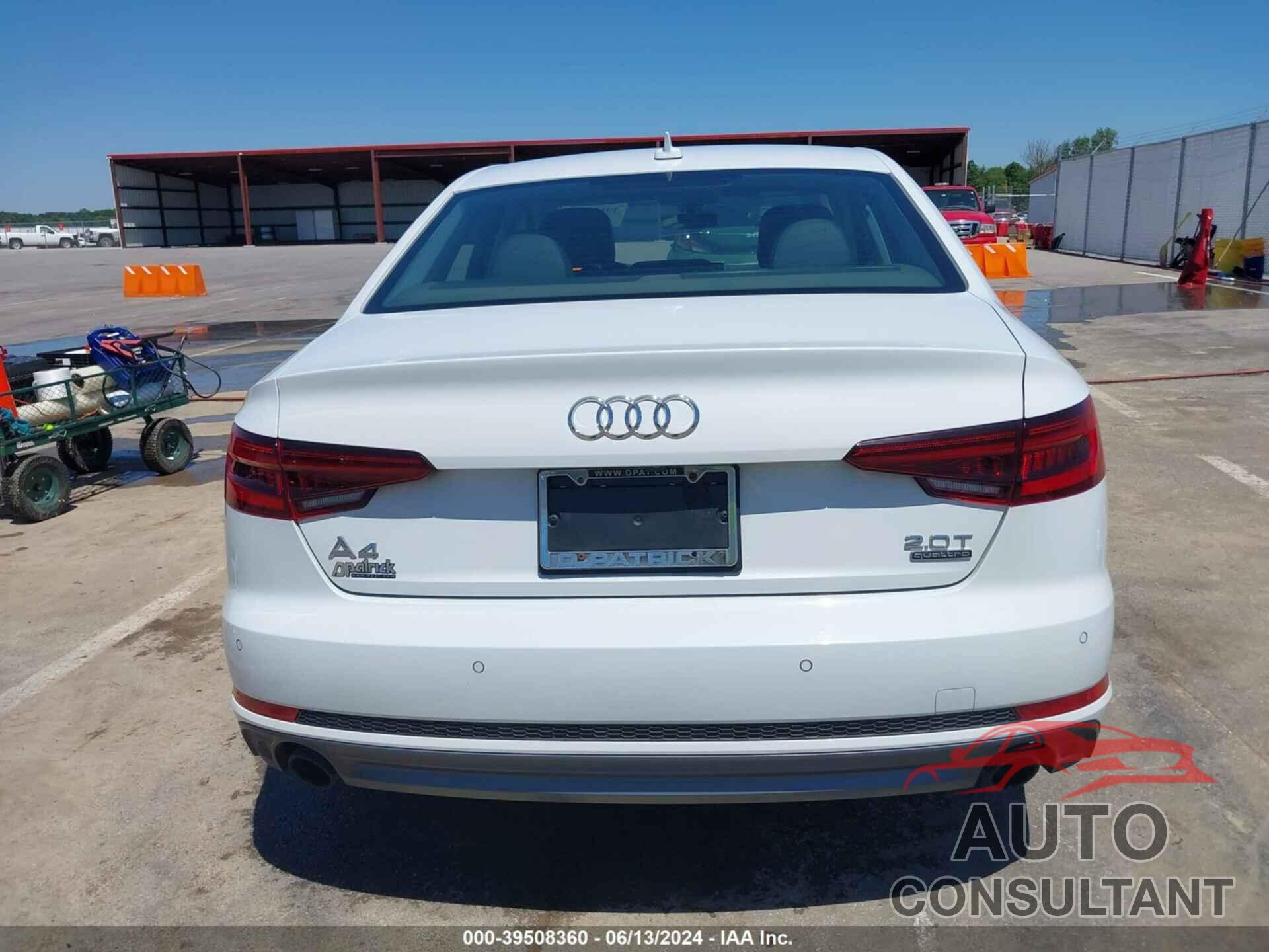 AUDI A4 2018 - WAUENAF46JN019984