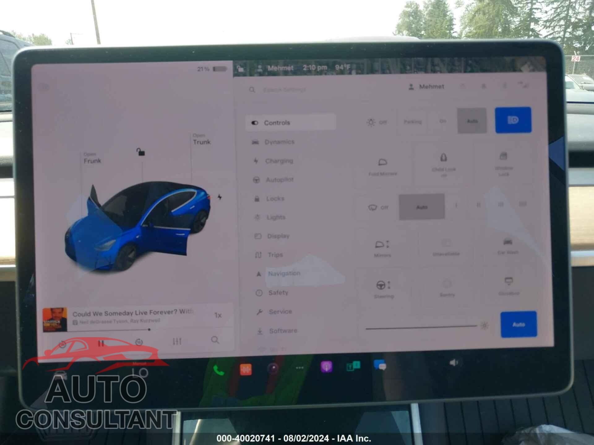 TESLA MODEL 3 2019 - 5YJ3E1EA5KF435459