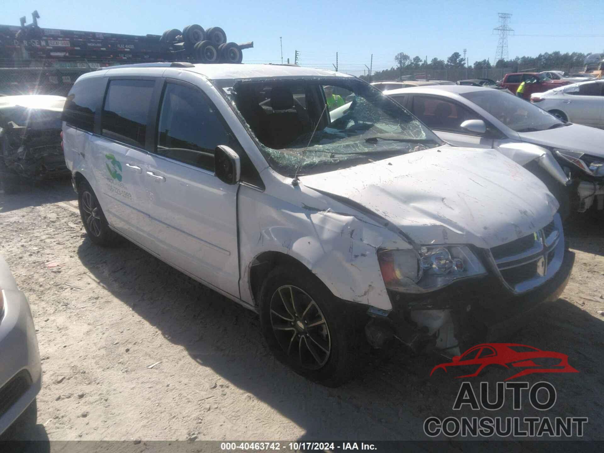 DODGE GRAND CARAVAN 2017 - 2C4RDGCG0HR828225