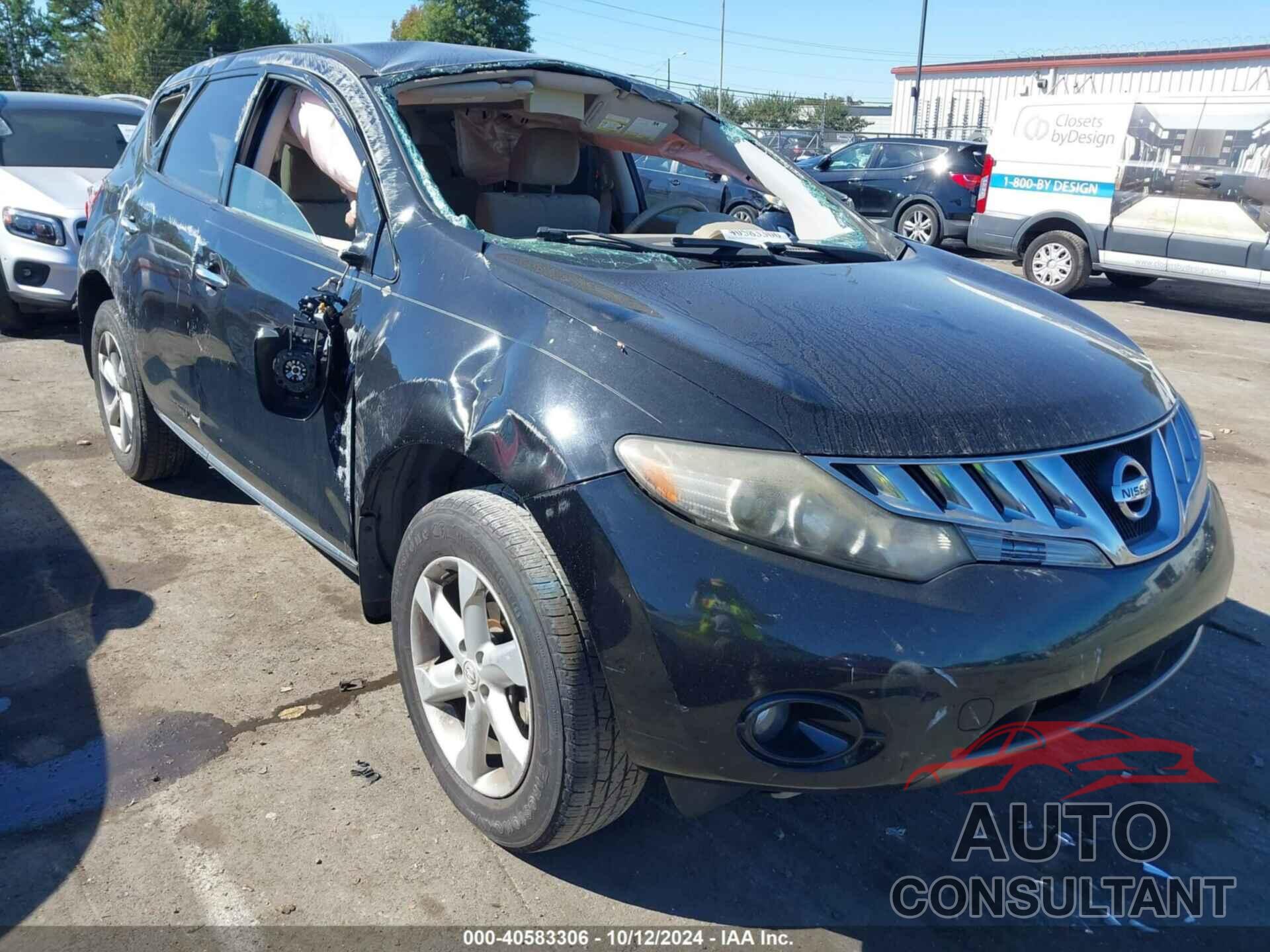 NISSAN MURANO 2009 - JN8AZ18W89W118546