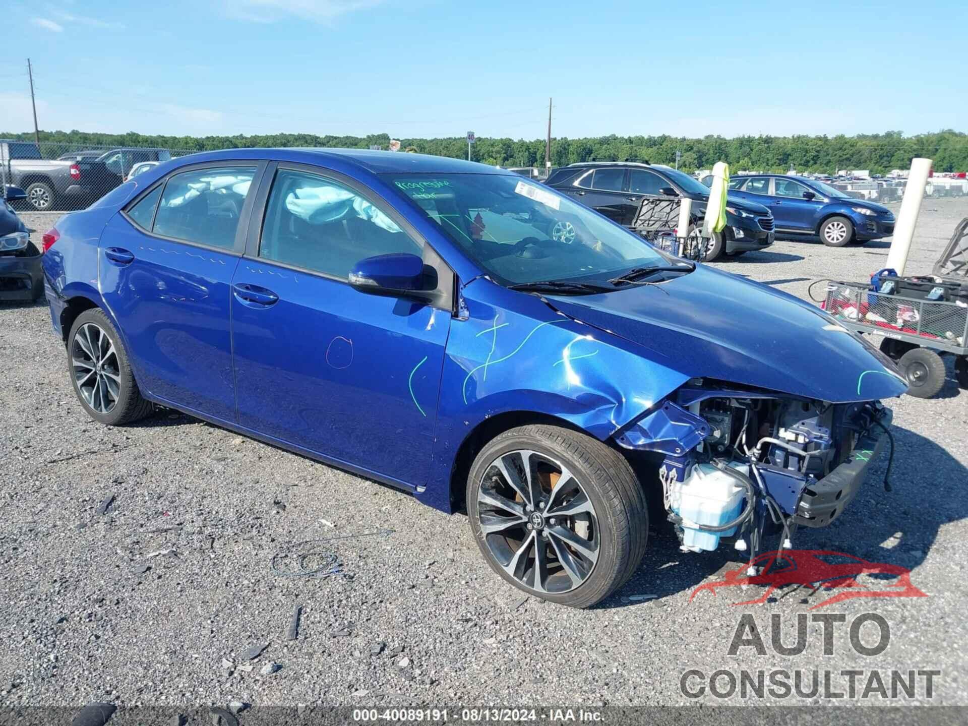 TOYOTA COROLLA 2019 - 2T1BURHE5KC238775