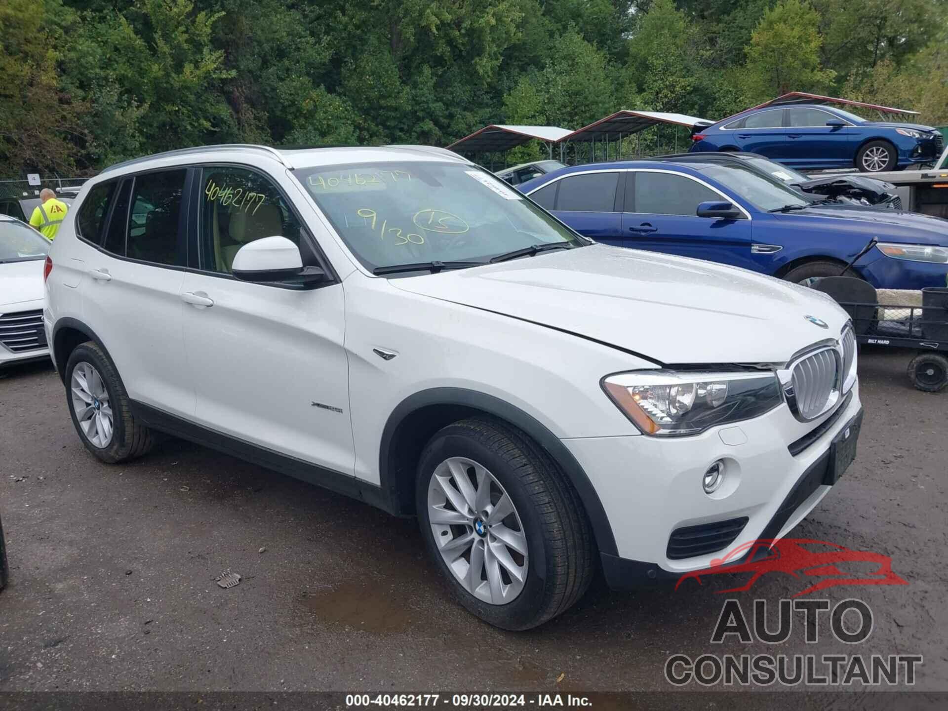 BMW X3 2016 - 5UXWX9C56G0D71399