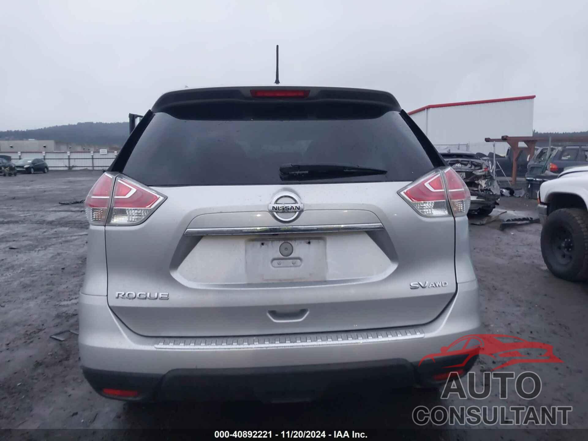 NISSAN ROGUE 2015 - KNMAT2MVXFP512409