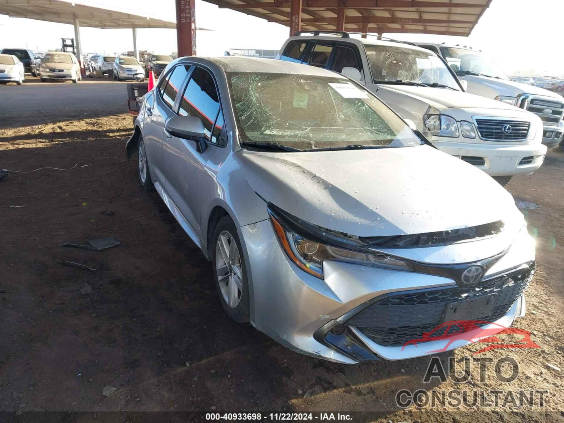 TOYOTA COROLLA 2019 - JTNK4RBE9K3009383