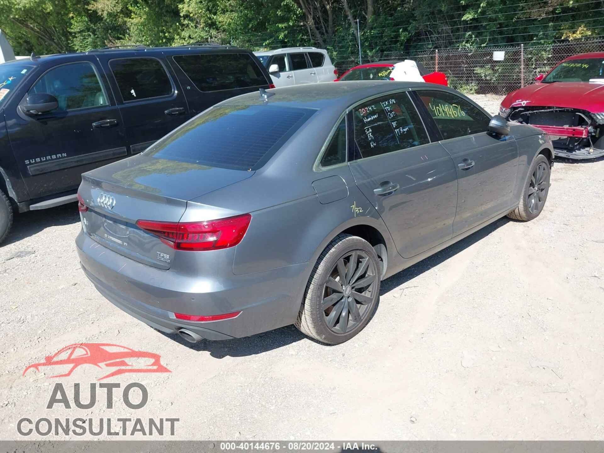 AUDI A4 2017 - WAUANAF41HN020078