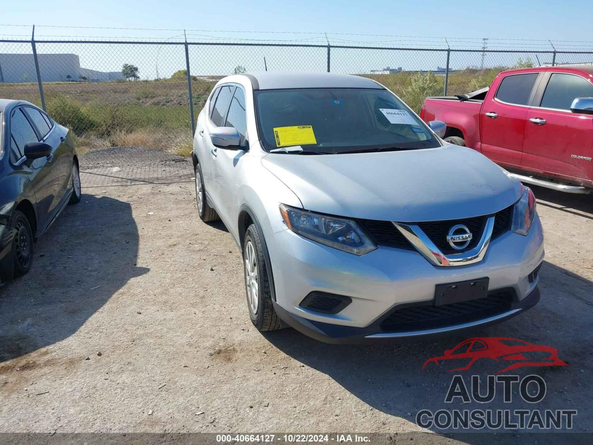 NISSAN ROGUE 2015 - KNMAT2MT8FP589603