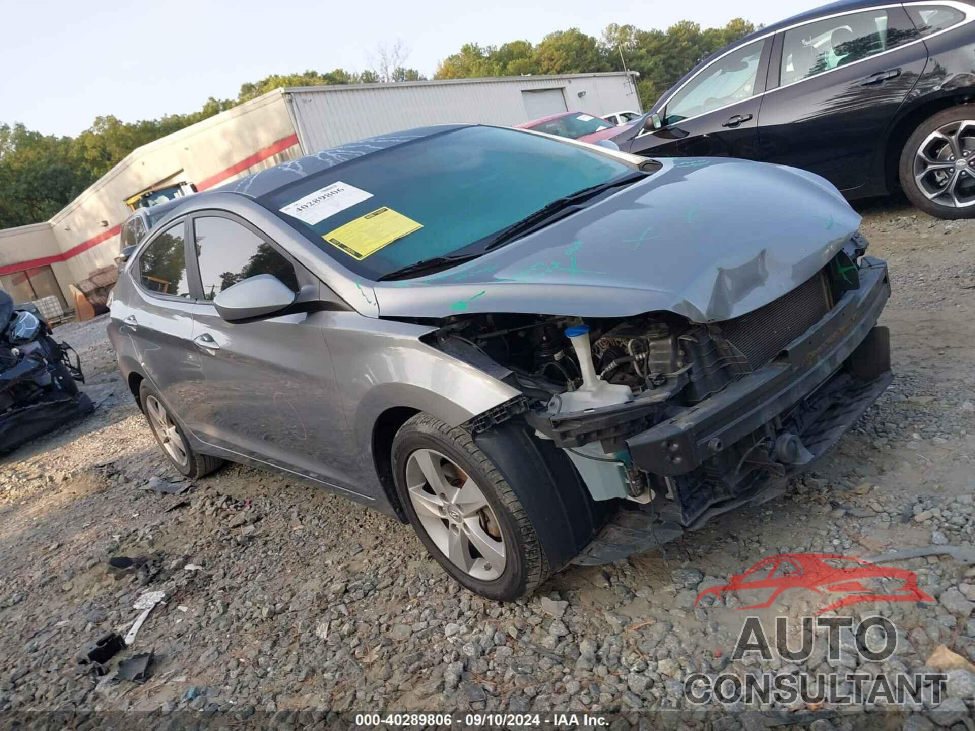 HYUNDAI ELANTRA 2013 - KMHDH4AE5DU013221