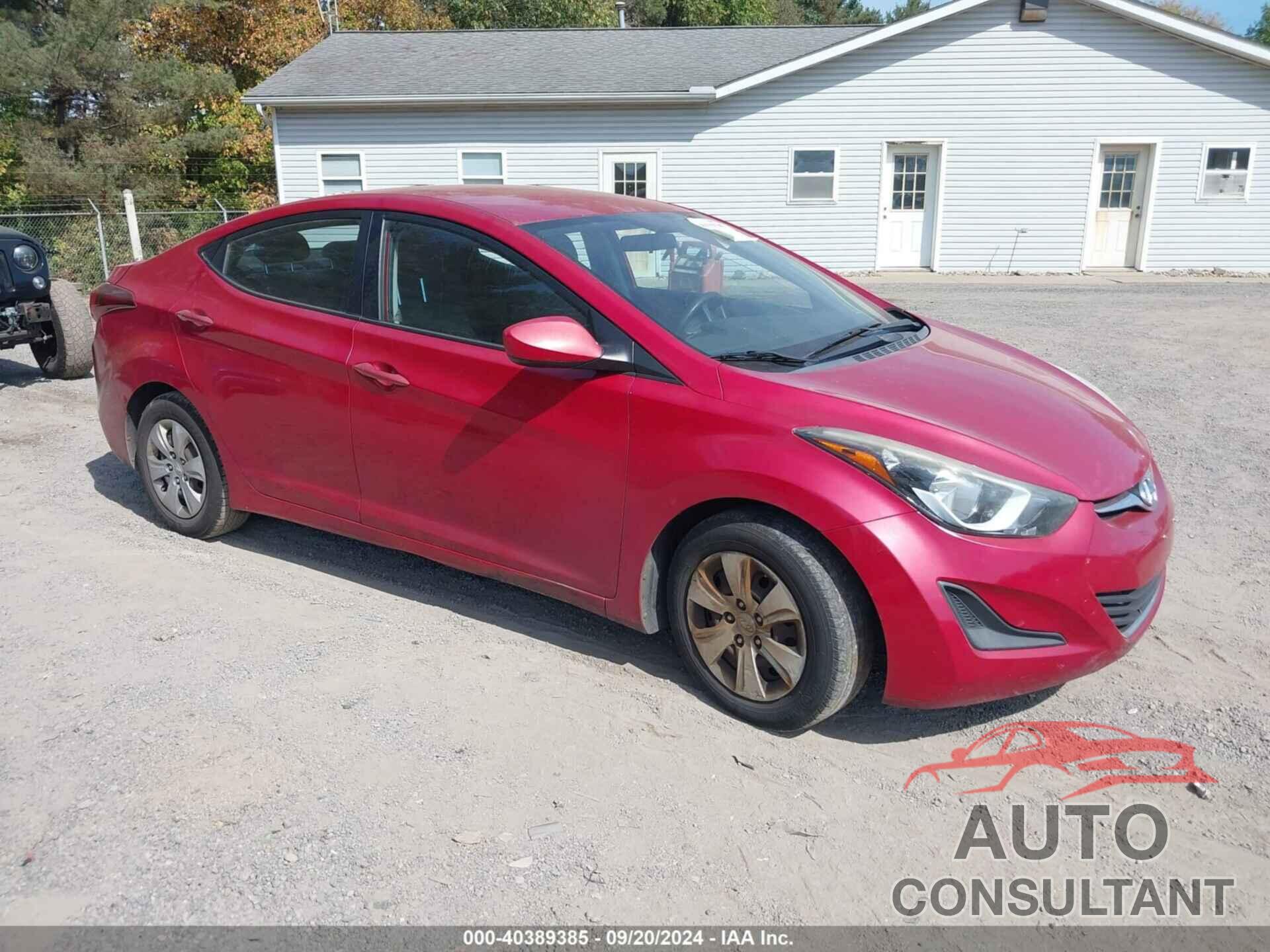 HYUNDAI ELANTRA 2016 - KMHDH4AE9GU557368