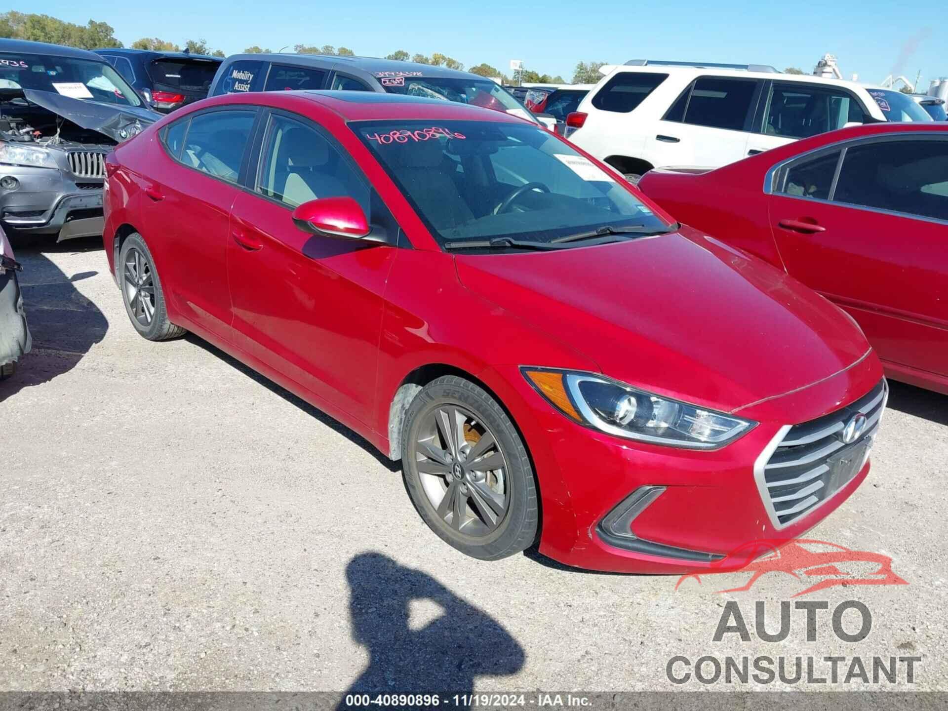 HYUNDAI ELANTRA 2018 - 5NPD84LF8JH382669
