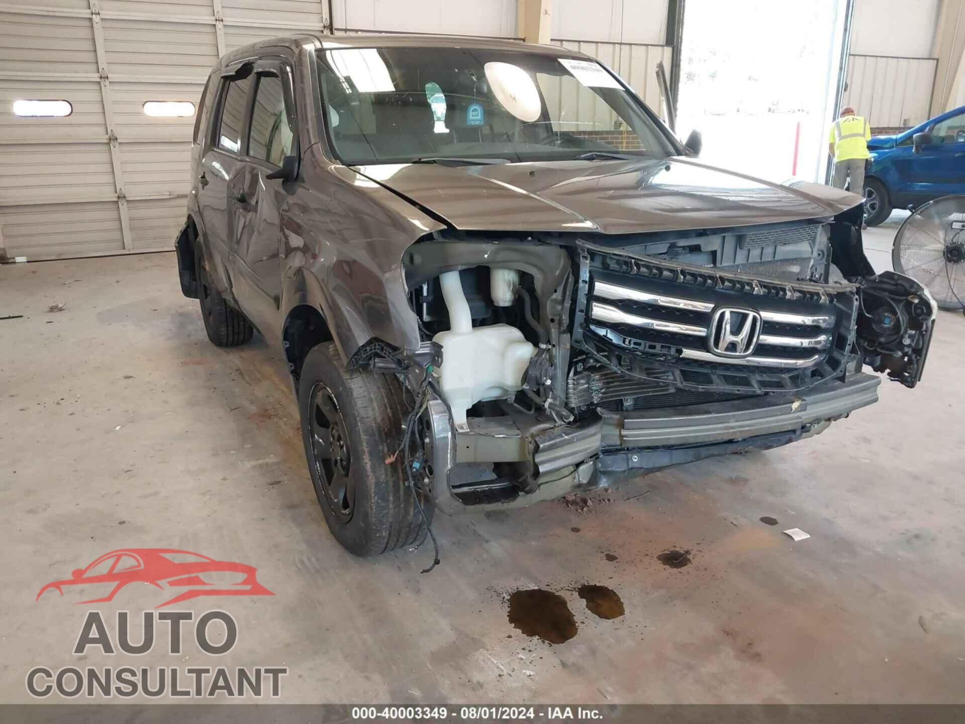 HONDA PILOT 2012 - 5FNYF4H20CB036730