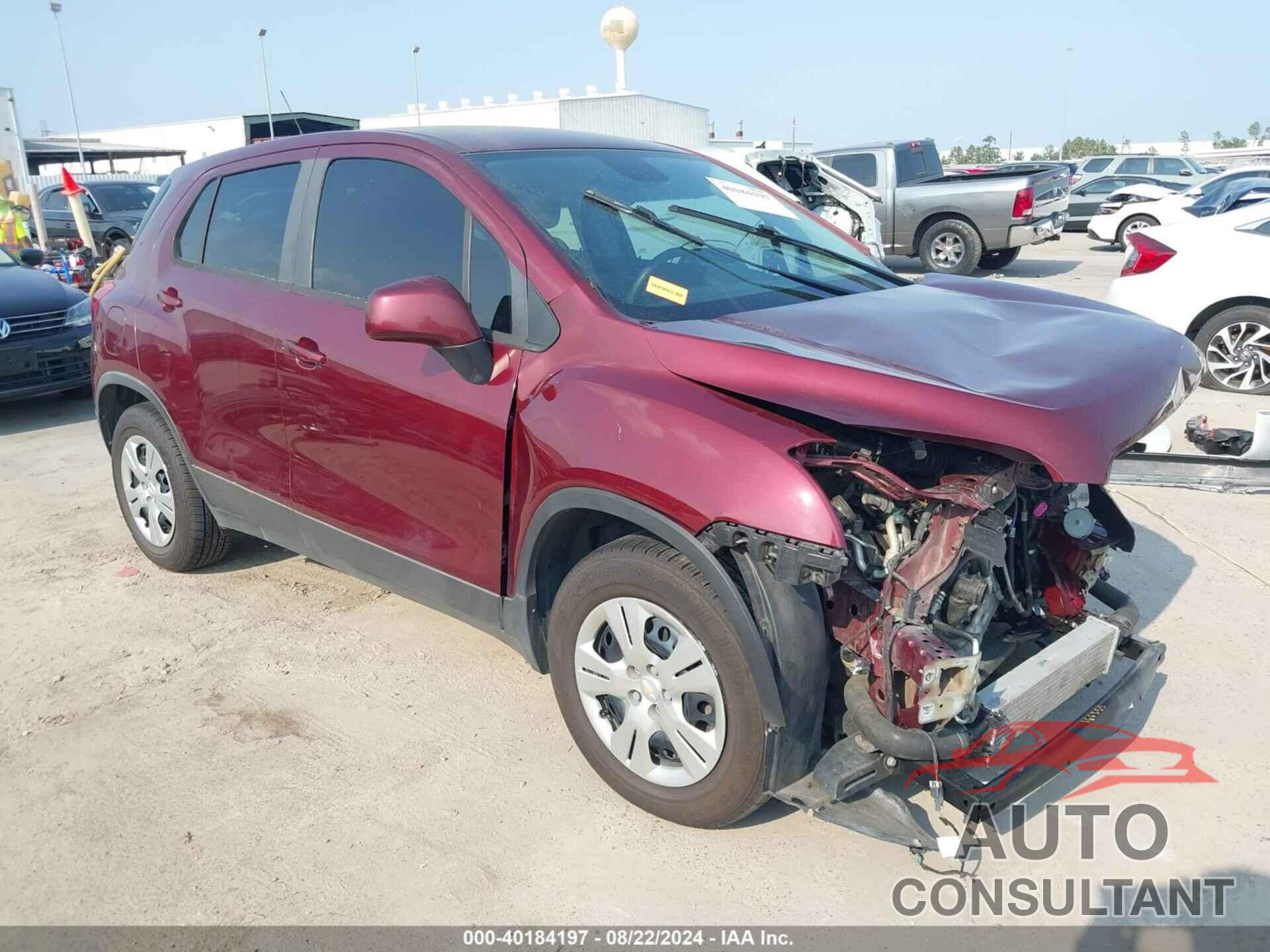 CHEVROLET TRAX 2016 - 3GNCJKSB1GL253661