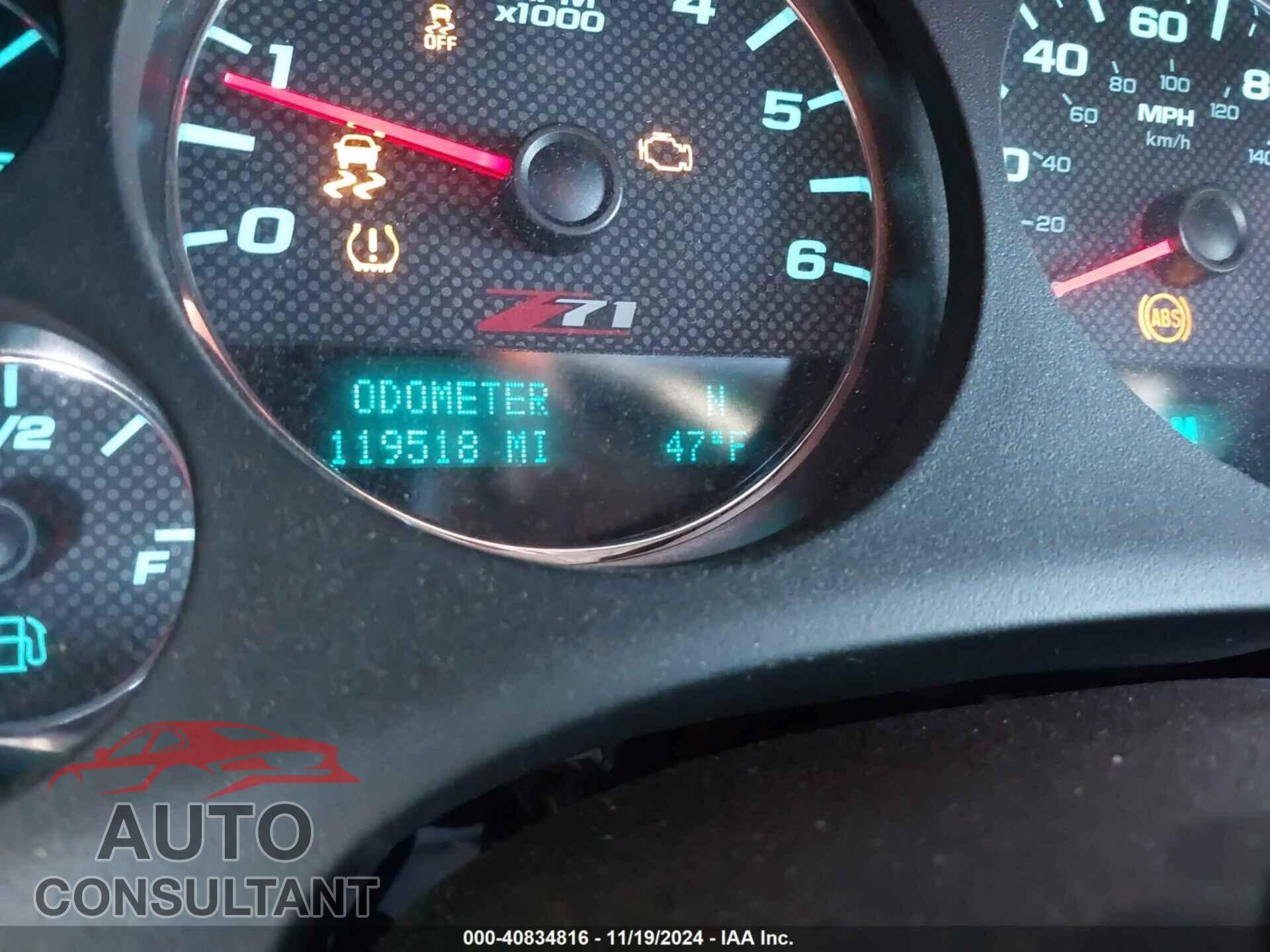 CHEVROLET AVALANCHE 1500 2012 - 3GNTKFE77CG231789