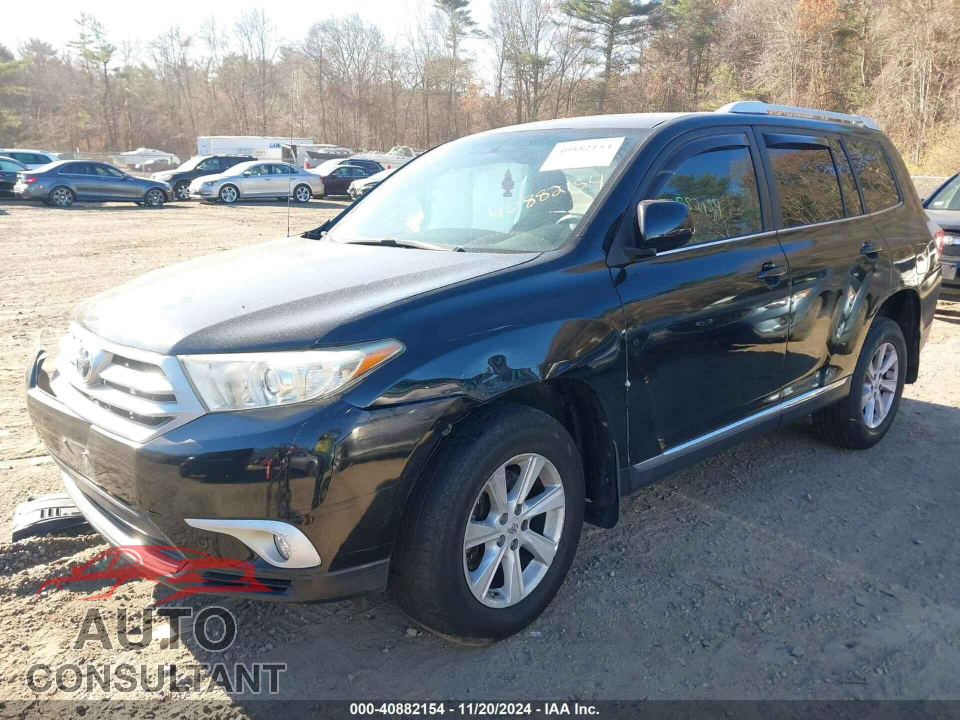 TOYOTA HIGHLANDER 2012 - 5TDBK3EH2CS151152