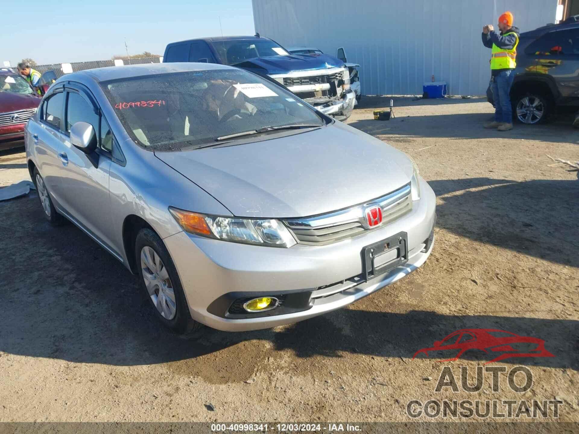 HONDA CIVIC 2012 - 19XFB2F55CE017665