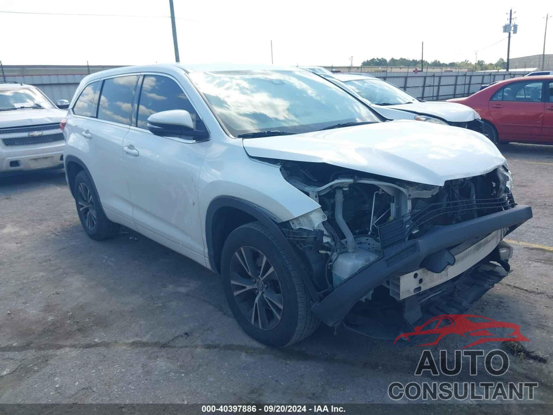 TOYOTA HIGHLANDER 2018 - 5TDZARFHXJS039764