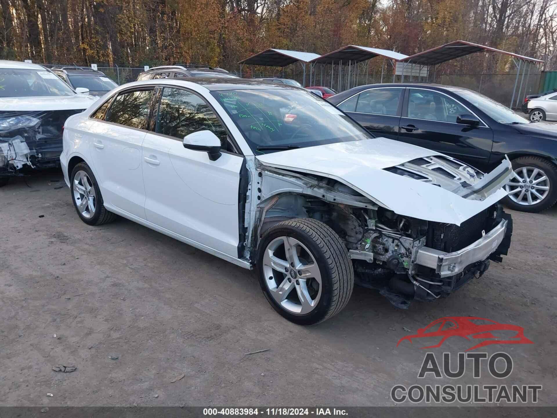 AUDI A3 2017 - WAUB8GFF9H1038576