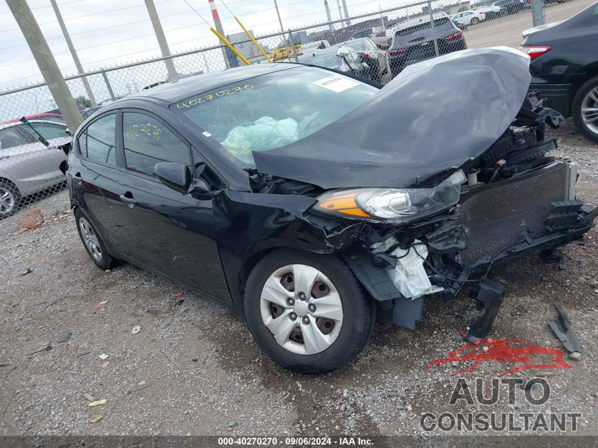KIA FORTE 2016 - KNAFK4A66G5511124