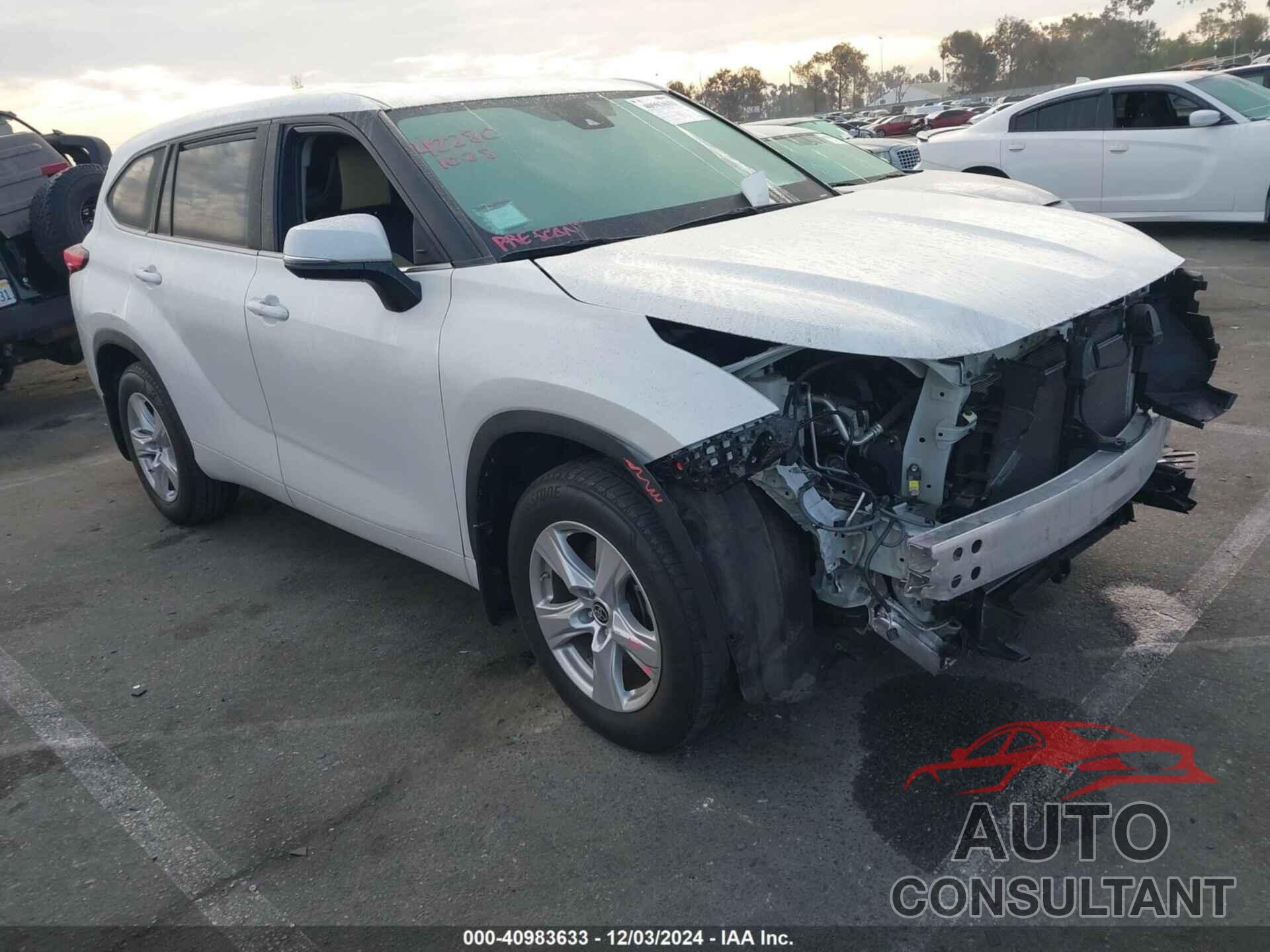 TOYOTA HIGHLANDER 2022 - 5TDCZRBH6NS191504