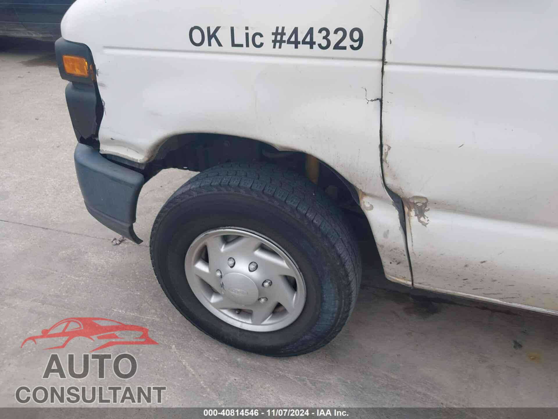 FORD E-150 2012 - 1FTNE1EW9CDB35016