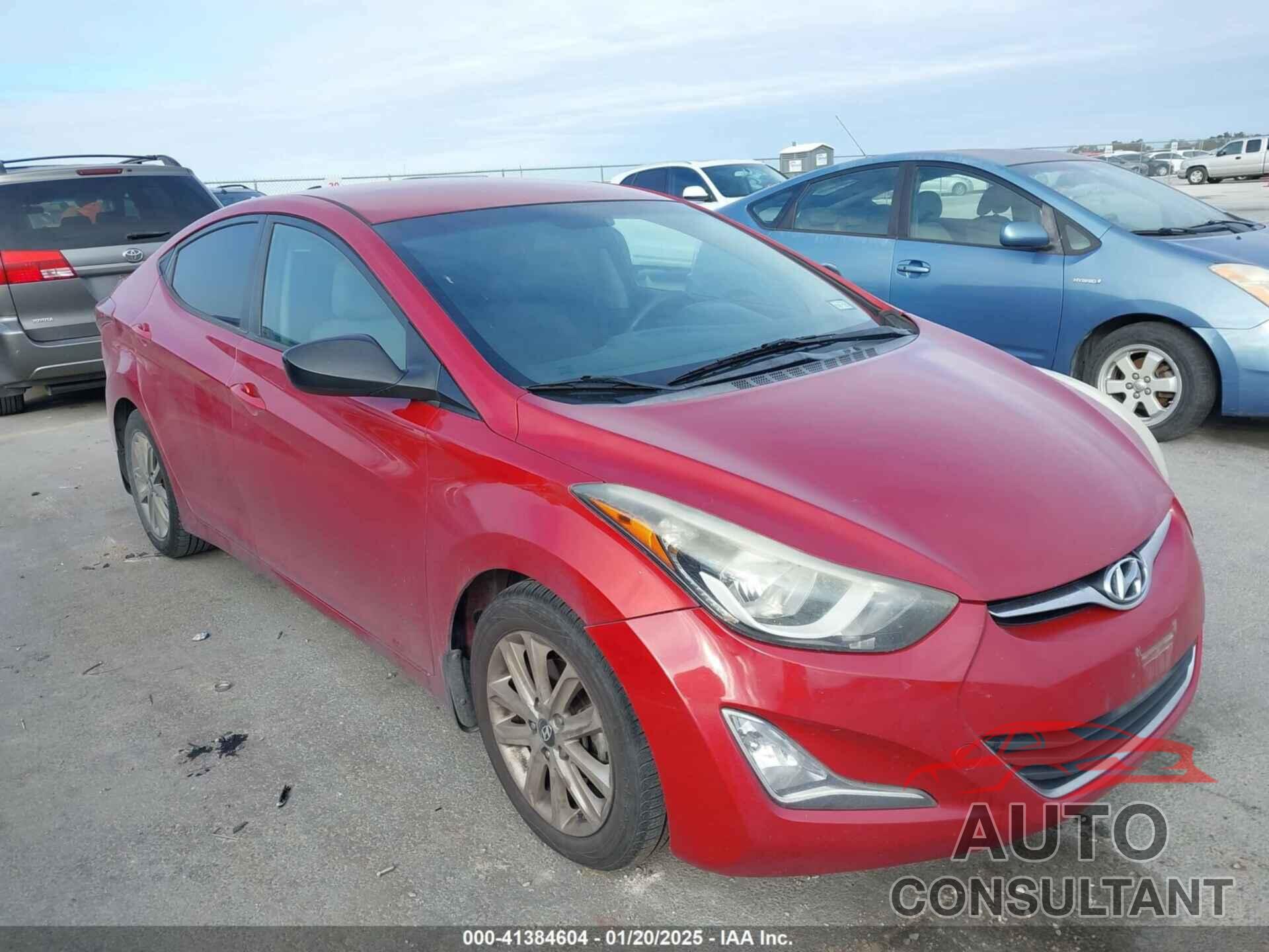 HYUNDAI ELANTRA 2016 - KMHDH4AE3GU601459
